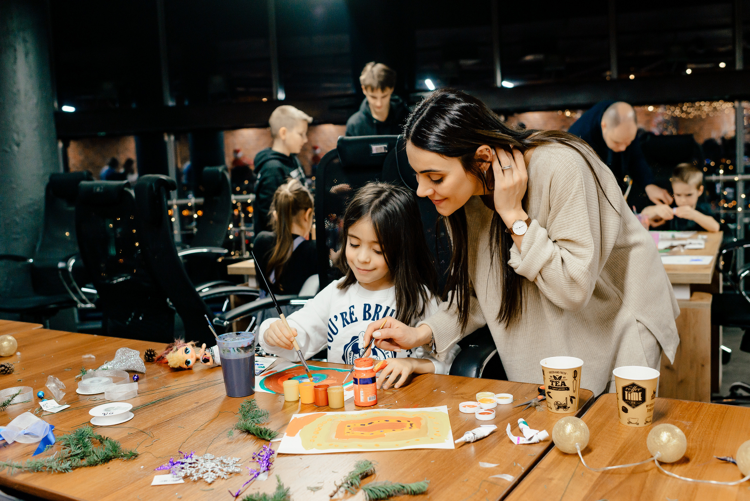 Семейный мастер класс в «Andersenlab». Фотограф Микита Ласица