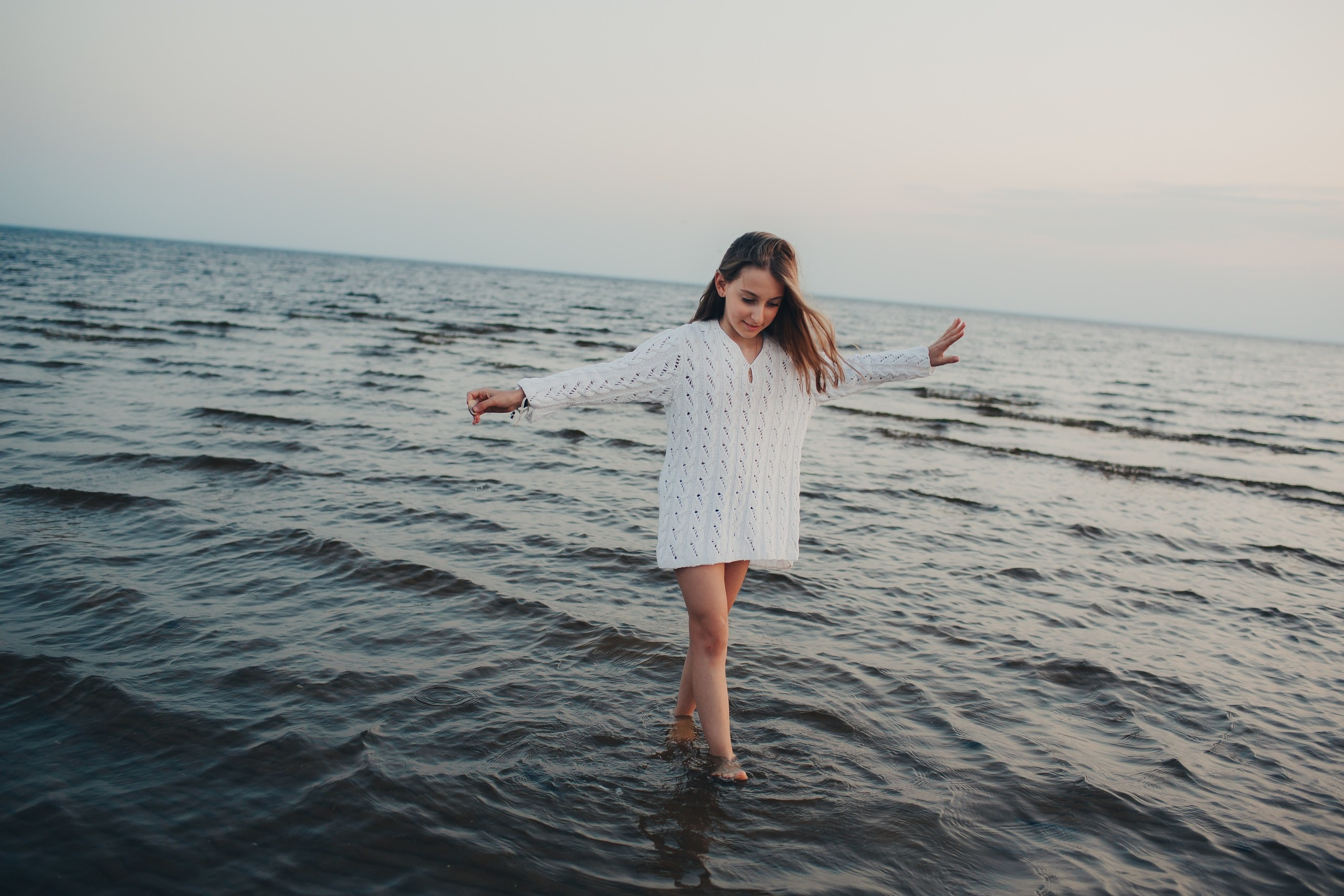 Детская фотосессия на море. Фотограф Евгения Мальцева, Архангельск