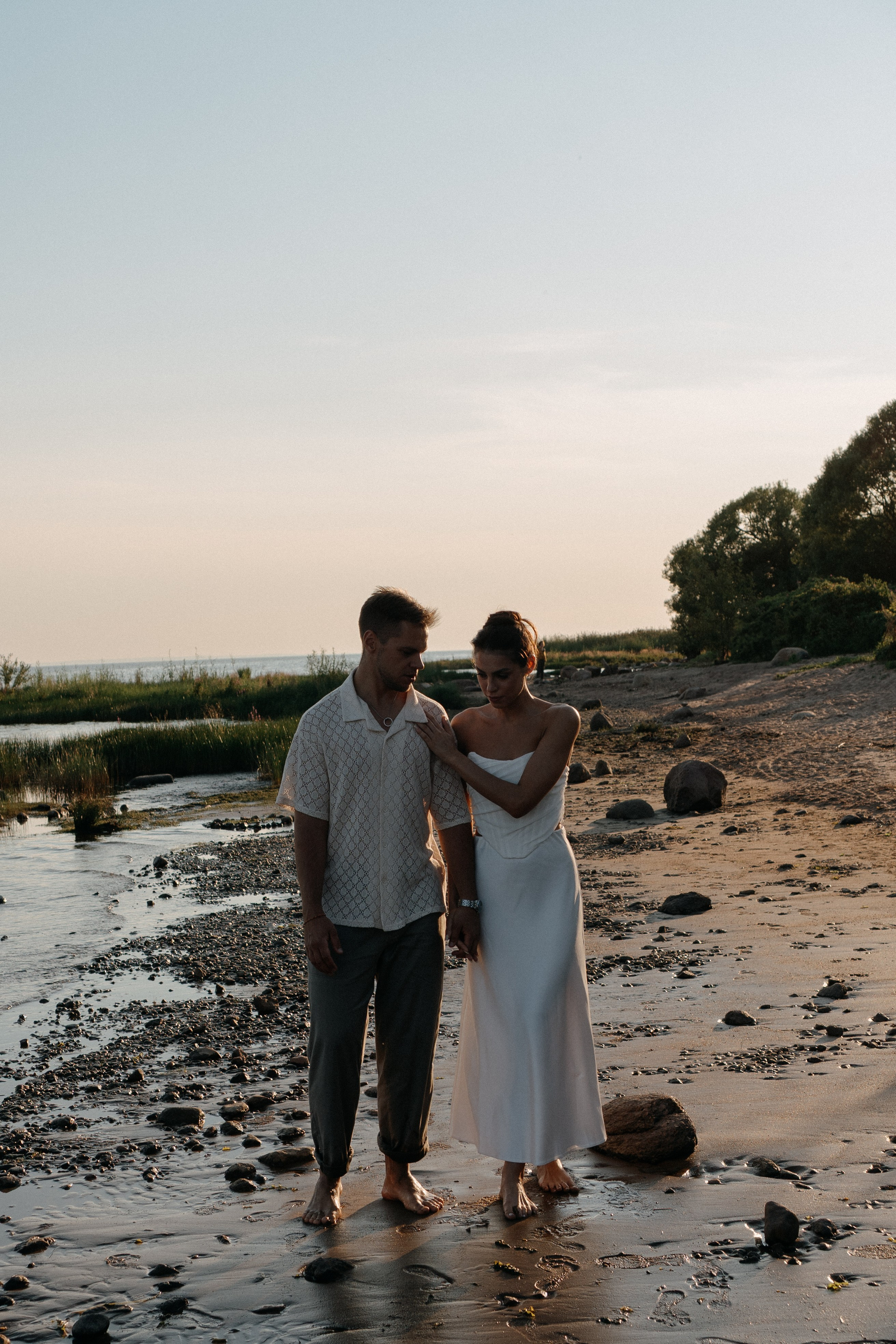 СВАДЕБНАЯ ФОТОСЕССИЯ ВЫЕЗДНОЙ ЦЕРЕМОНИИ (ФИНСКИЙ ЗАЛИВ). Профессиональный фотограф, Санкт-Петербург — Виктория Богомолова