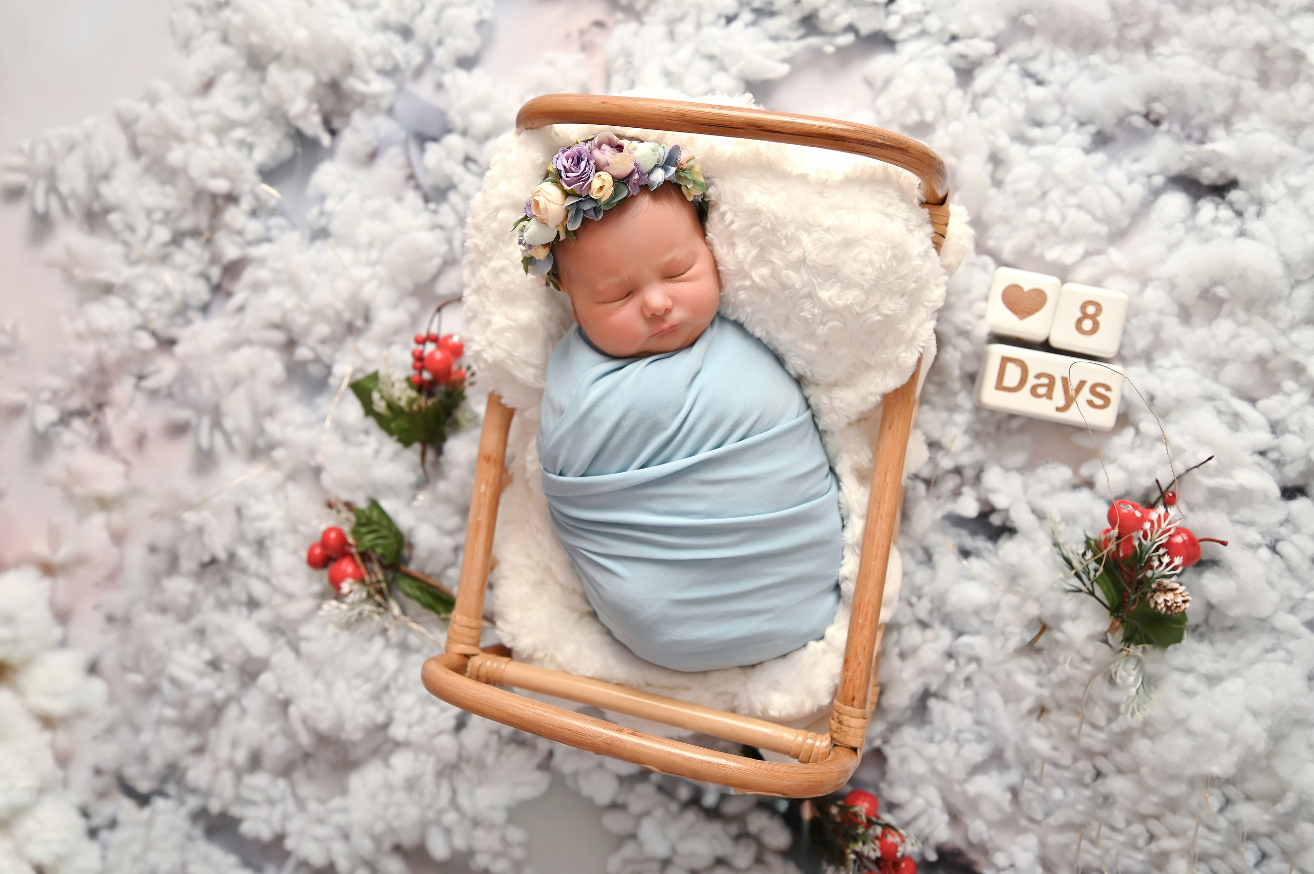 Ясмина 8 дней. Фотограф Новорожденных и семейный Элла Огай г. Сатпаев