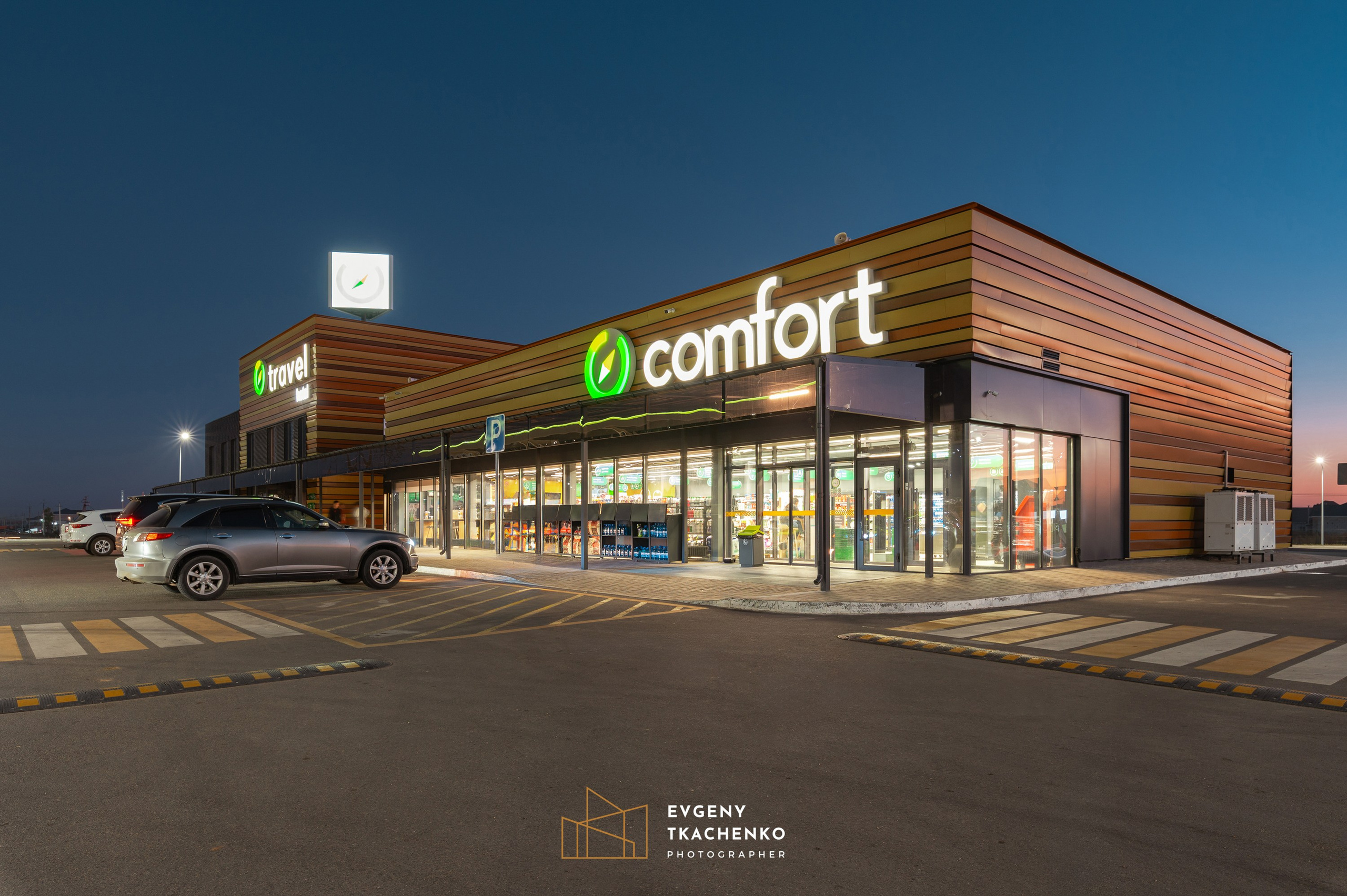 АЗС Compass. Архитектурный и интерьерный фотограф в Казахстане