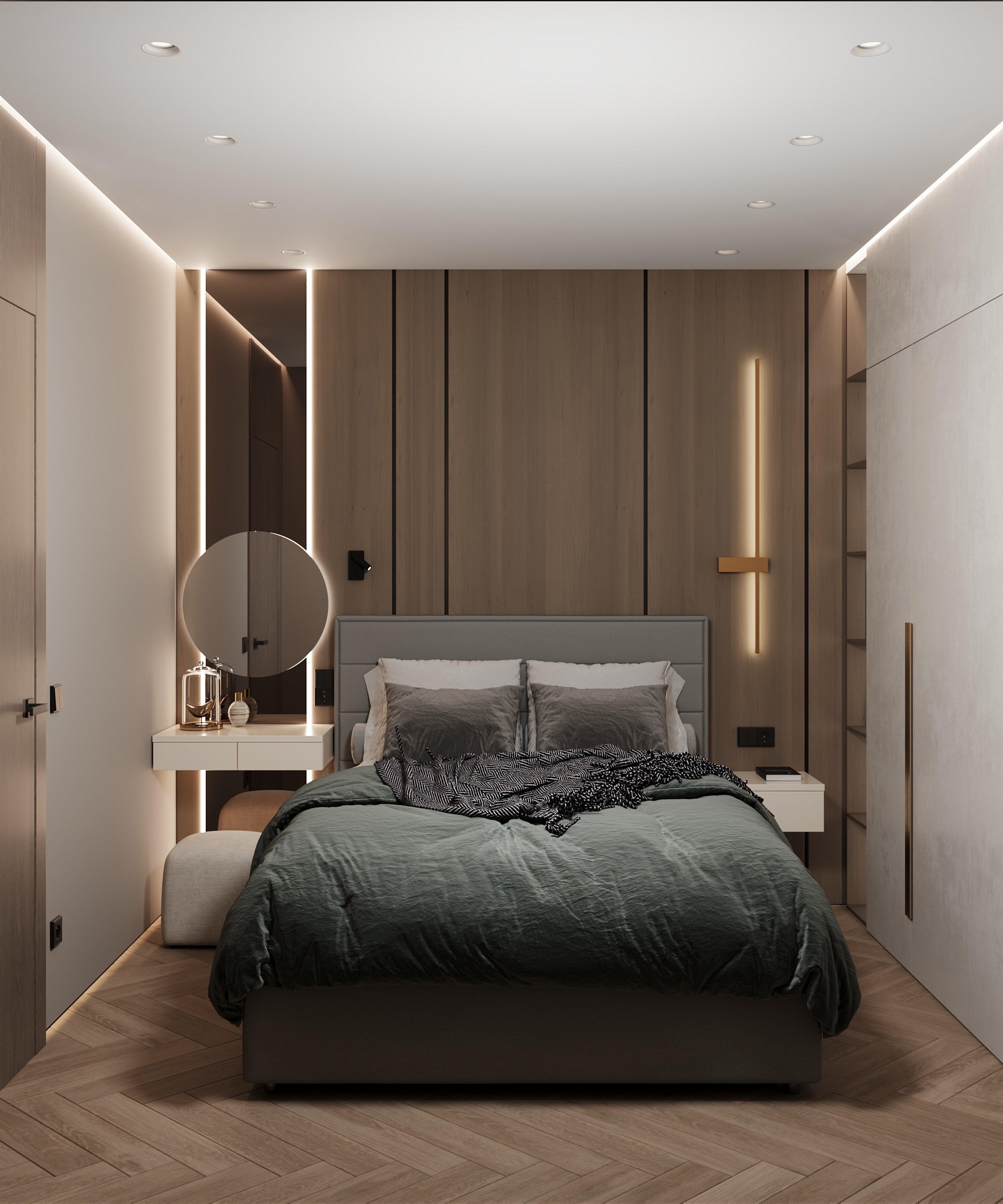 Квартира 55 м² г. Иркутск. ПРОЕКТИРОВАНИЕ ИНТЕРЬЕРОВ И АРХИТЕКТУРНЫХ РЕШЕНИЙ В СТУДИИ SHELOFAST DESIGN