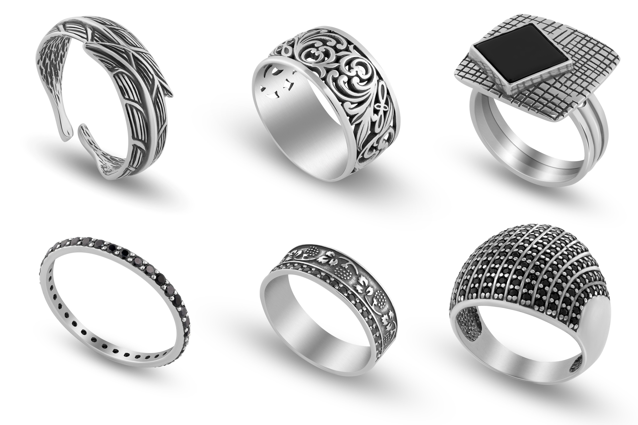 Серебрянные кольца для компании «Серебрянный каприз». Фотограф Сергей Феденко