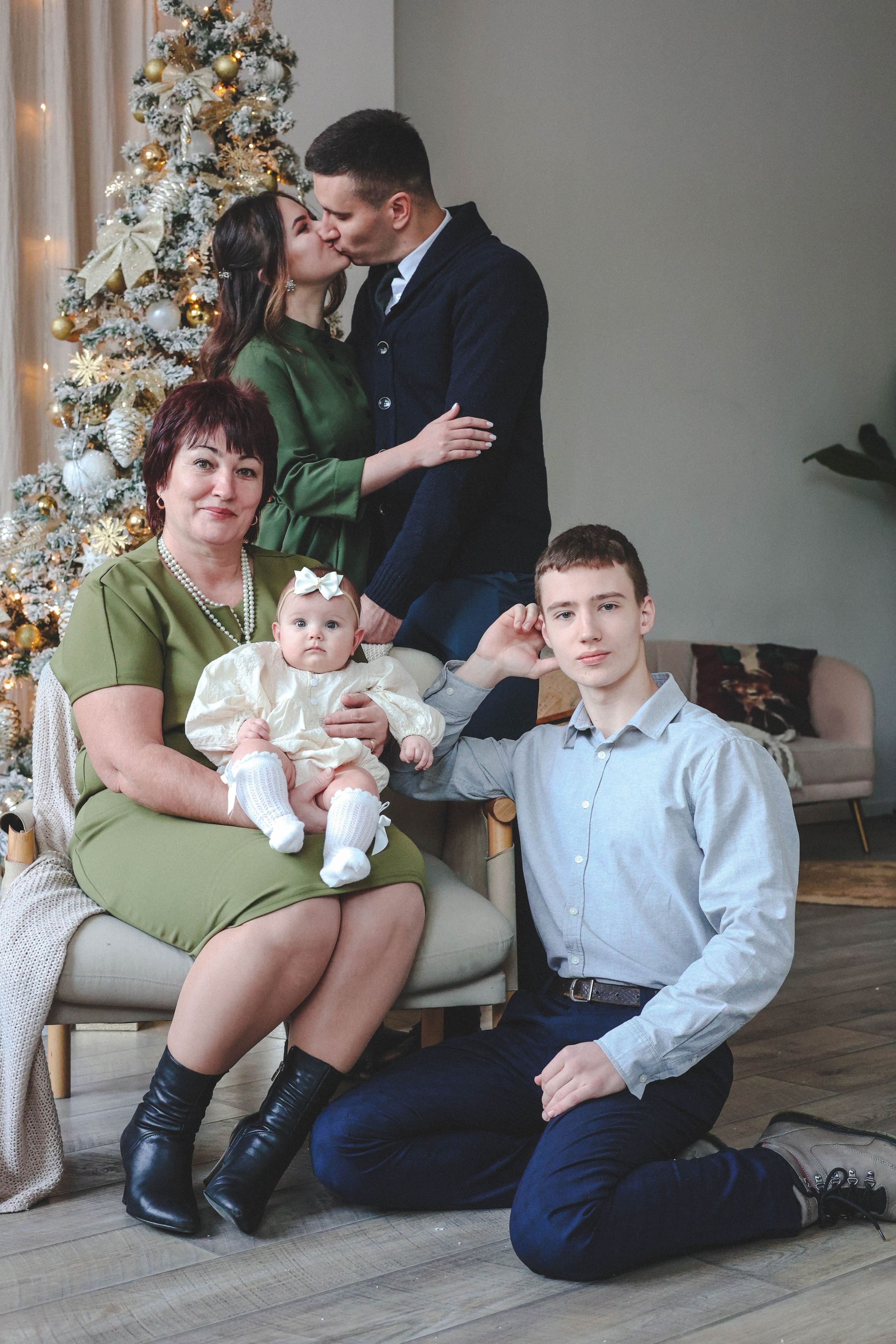 Новогодняя история «Светлана и ее семья». Фотограф в Москве Анастасия Калинина