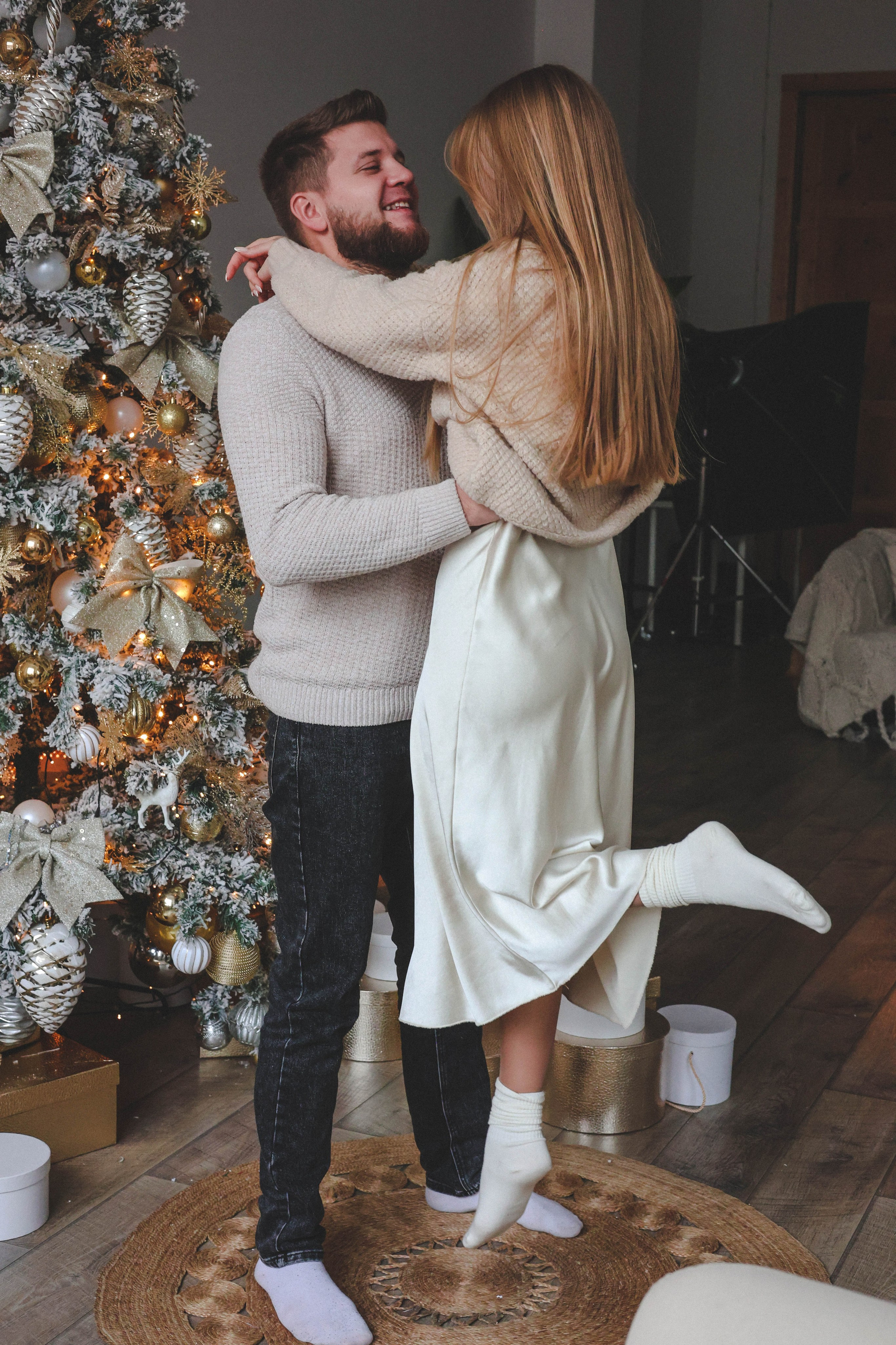 Новогодняя история «Кира и ее семья». Фотограф в Москве Анастасия Калинина