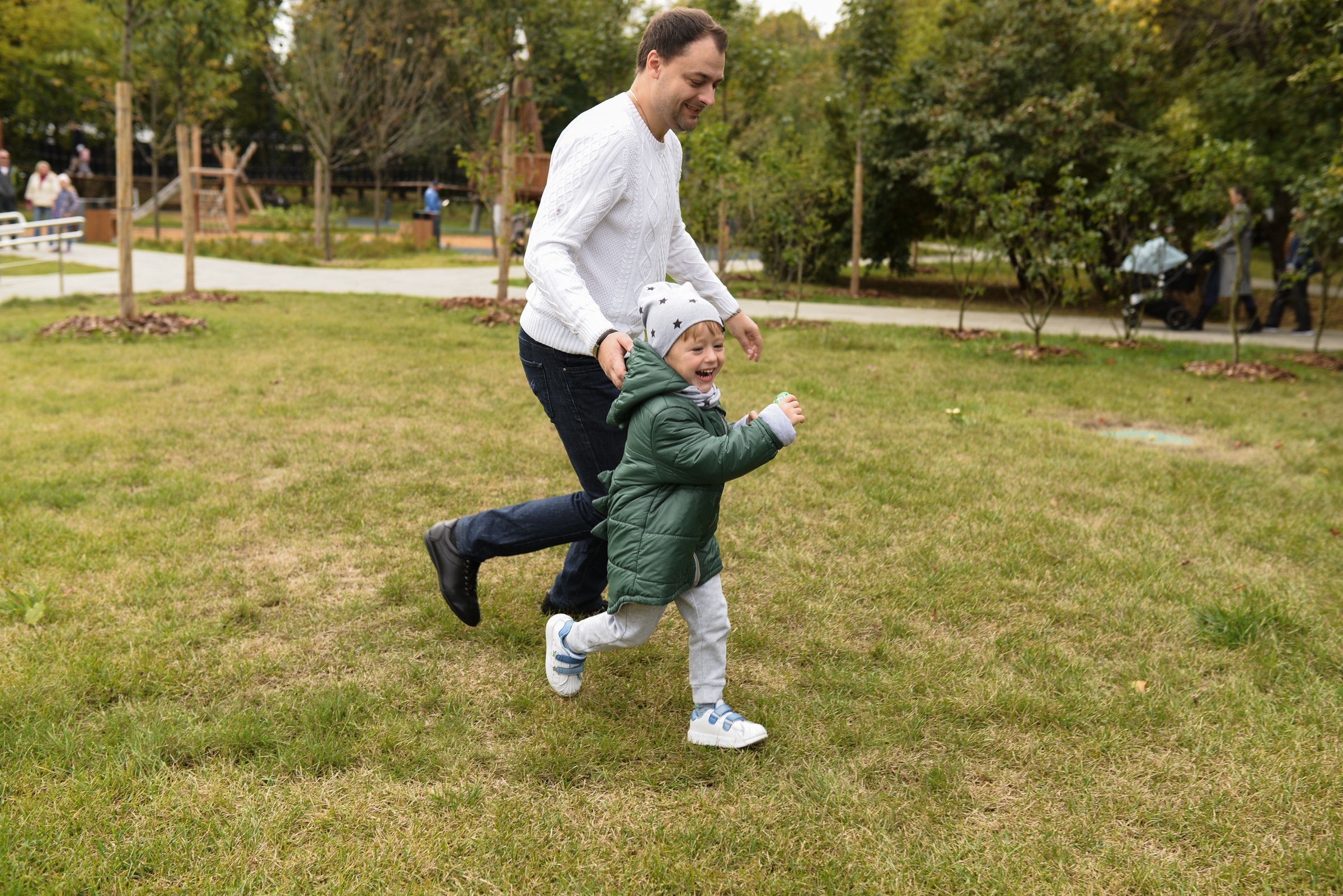 Семейная съемка в парке. Семейный фотограф в Москве Ольга Барсукова
