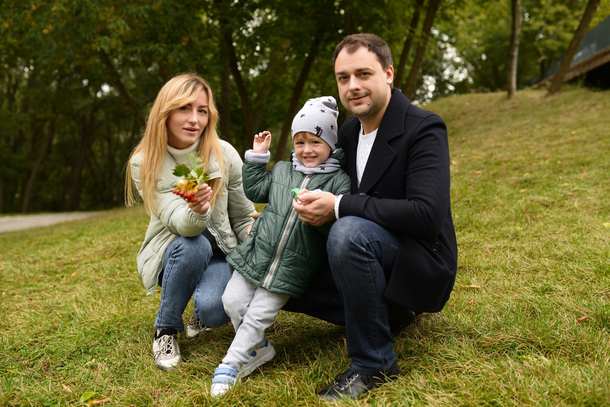 Семейная съемка в парке. Семейный фотограф в Москве Ольга Барсукова