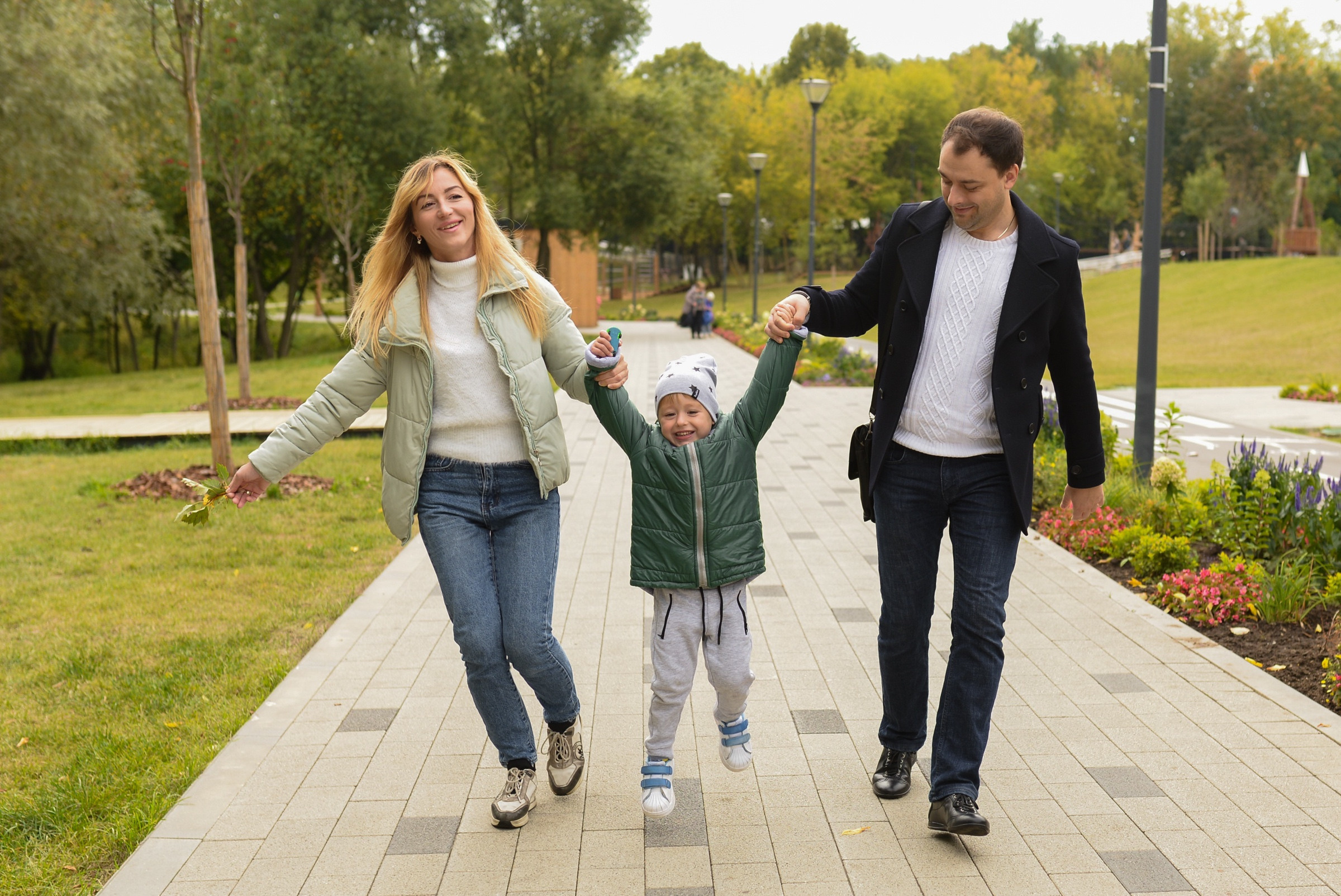 Семейная съемка в парке. Семейный фотограф в Москве Ольга Барсукова