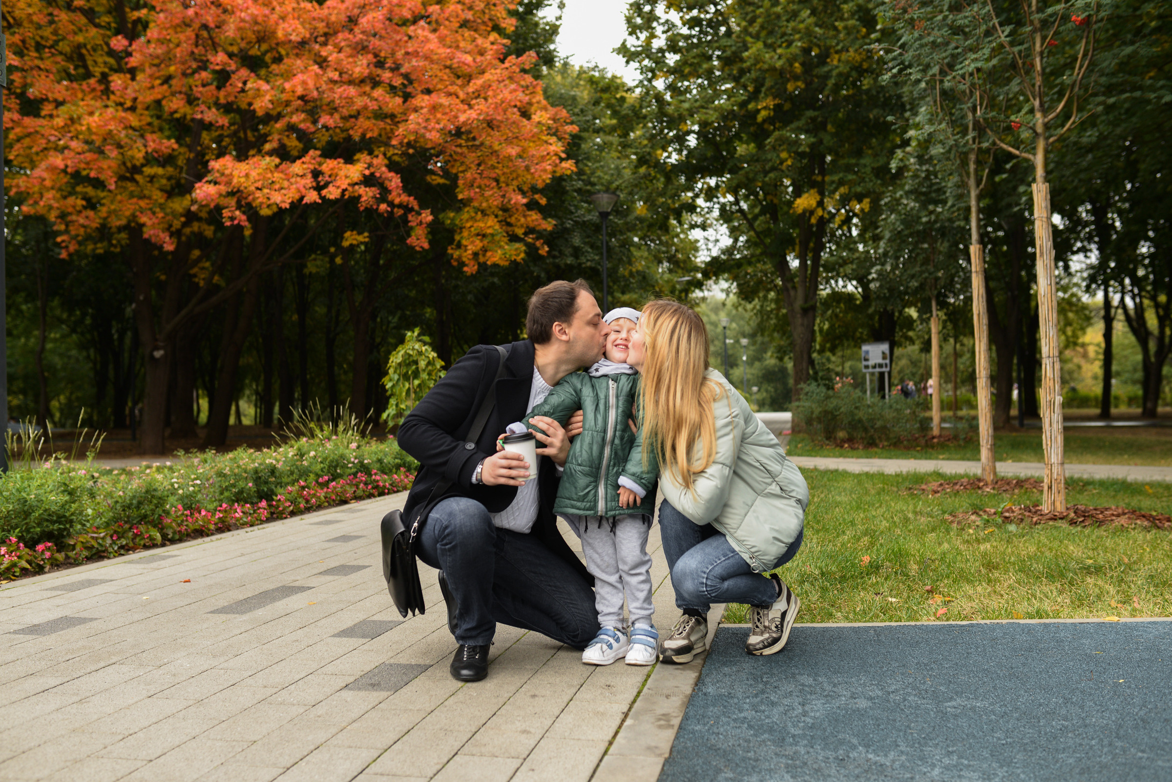 Семейная съемка в парке. Семейный фотограф в Москве Ольга Барсукова