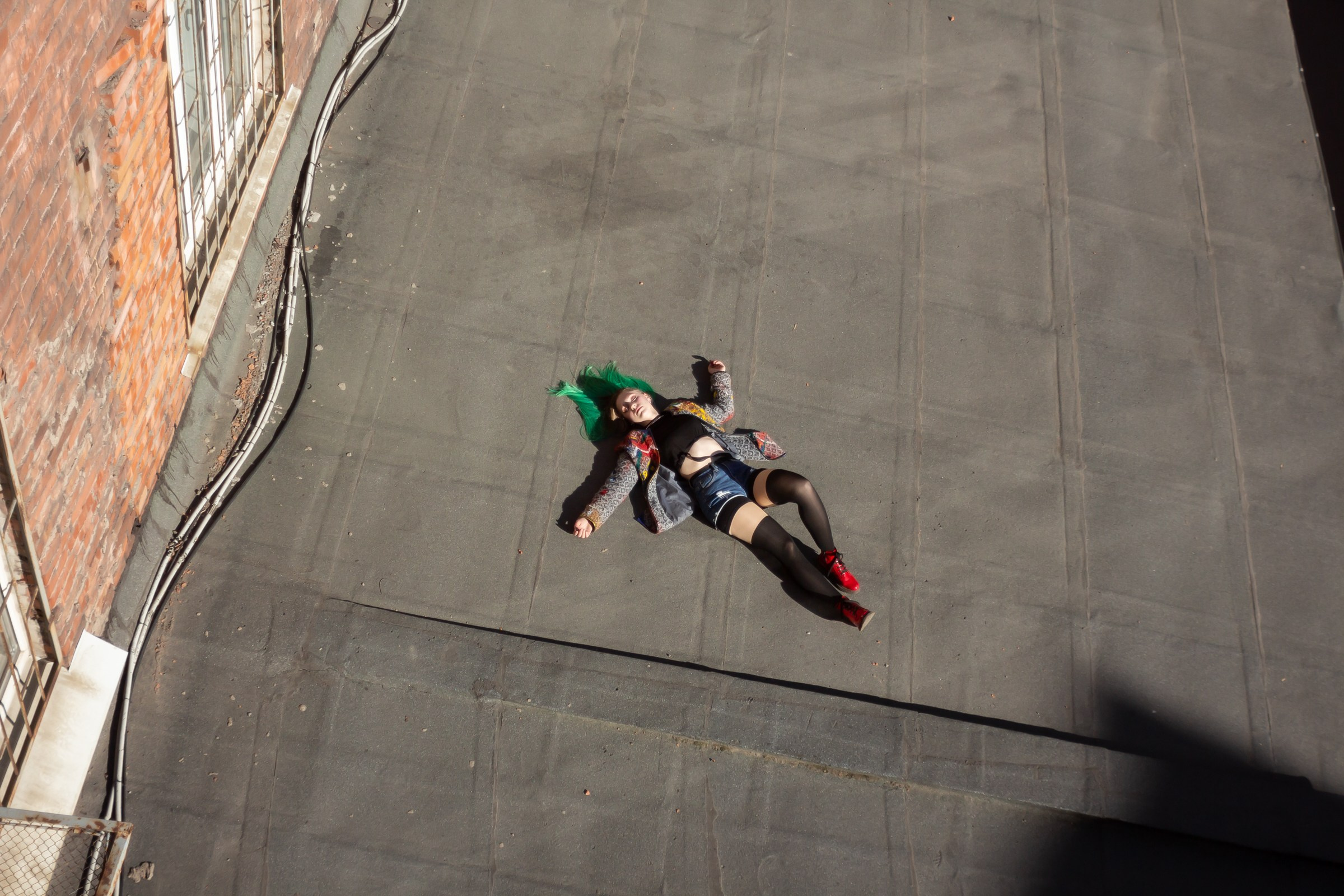 Настя Павлова. Крыша. Портретный фотограф в Санкт-Петербурге Александр Быстрицкий