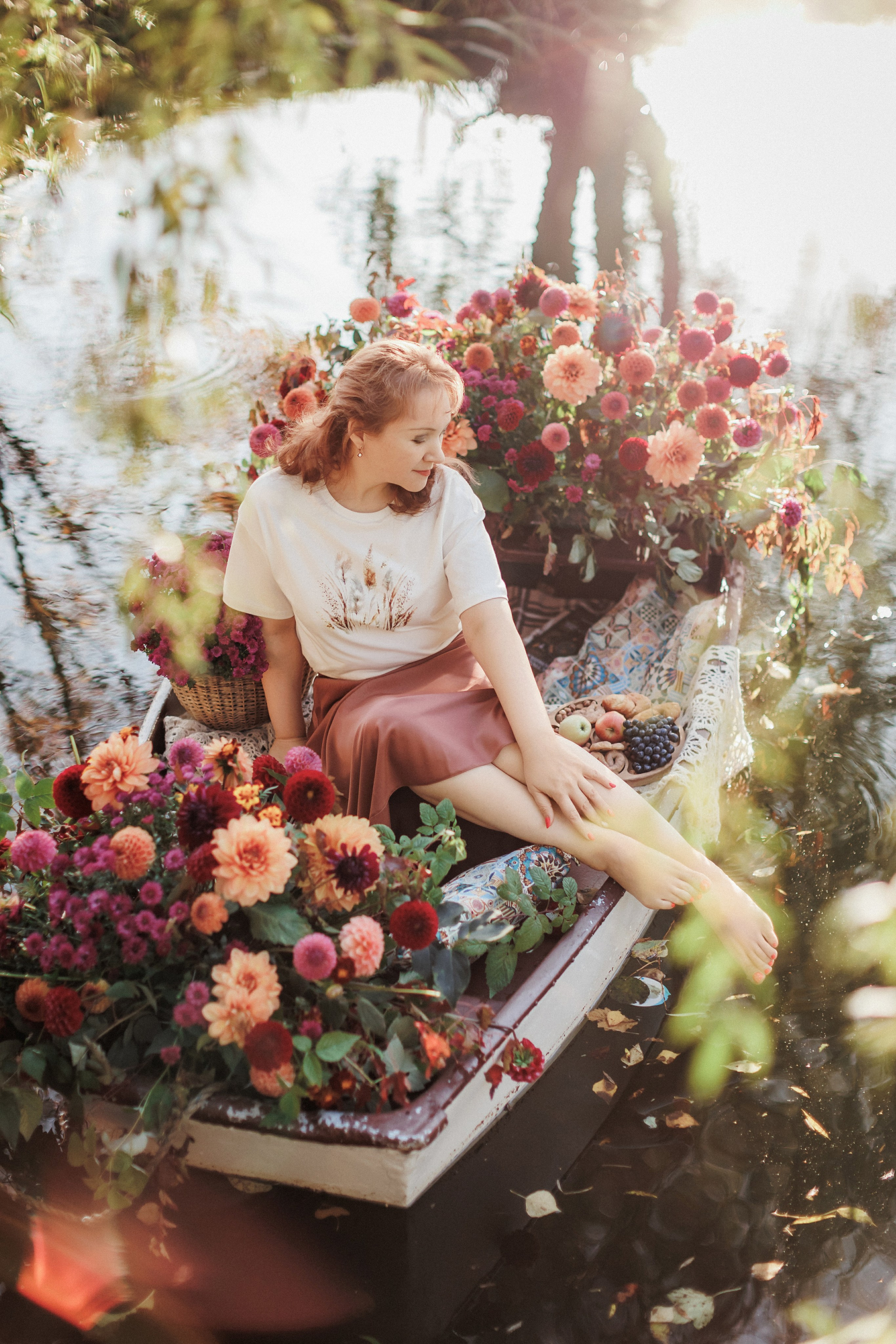 Фотопроект «Лодка в цветах». Свадебный, семейный и детский фотограф в городе Партизанск, Находка