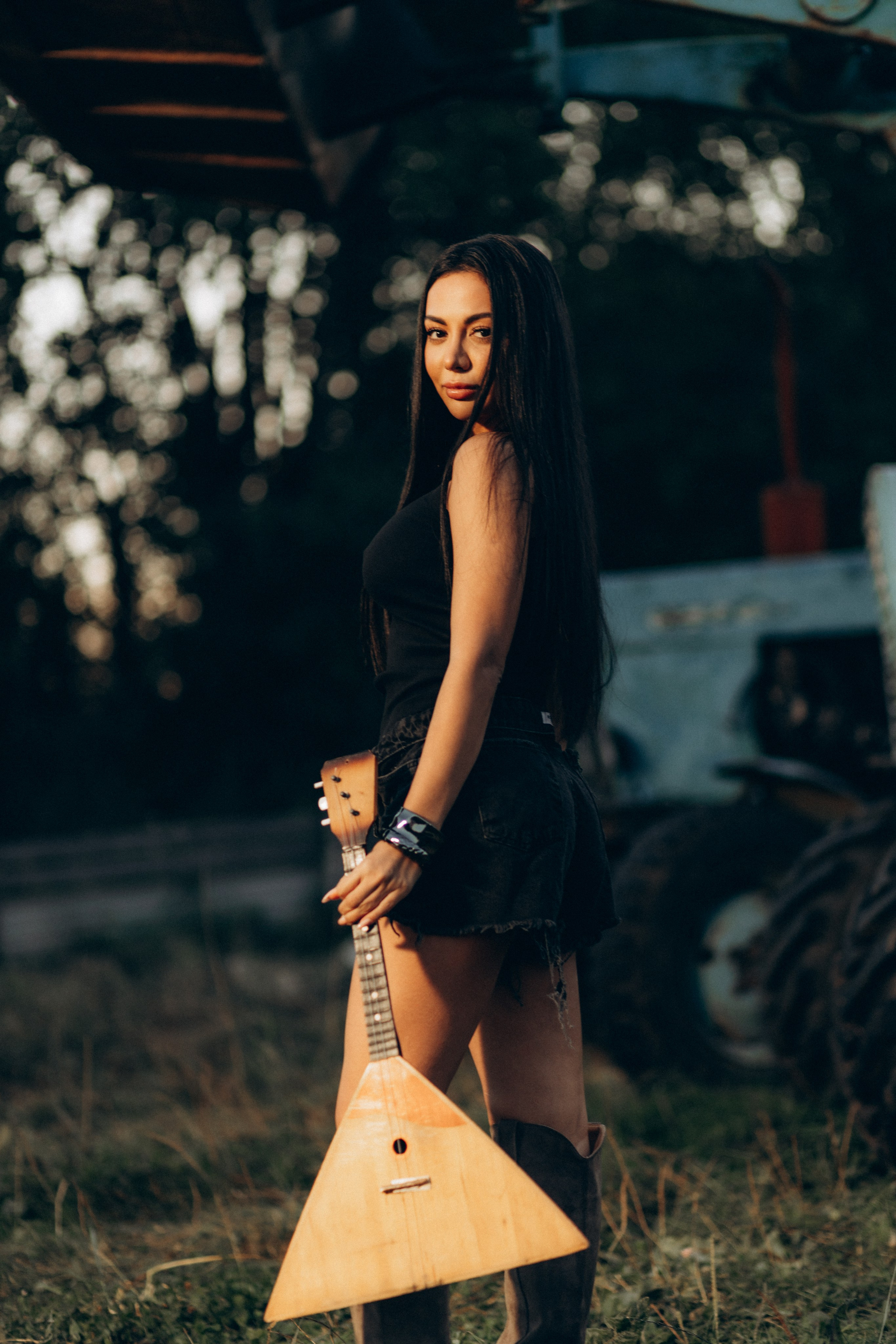 Jannet — балалайка (бэкстейдж к клипу). Фотограф НОГИНСК, Москва, Анастасия Белая