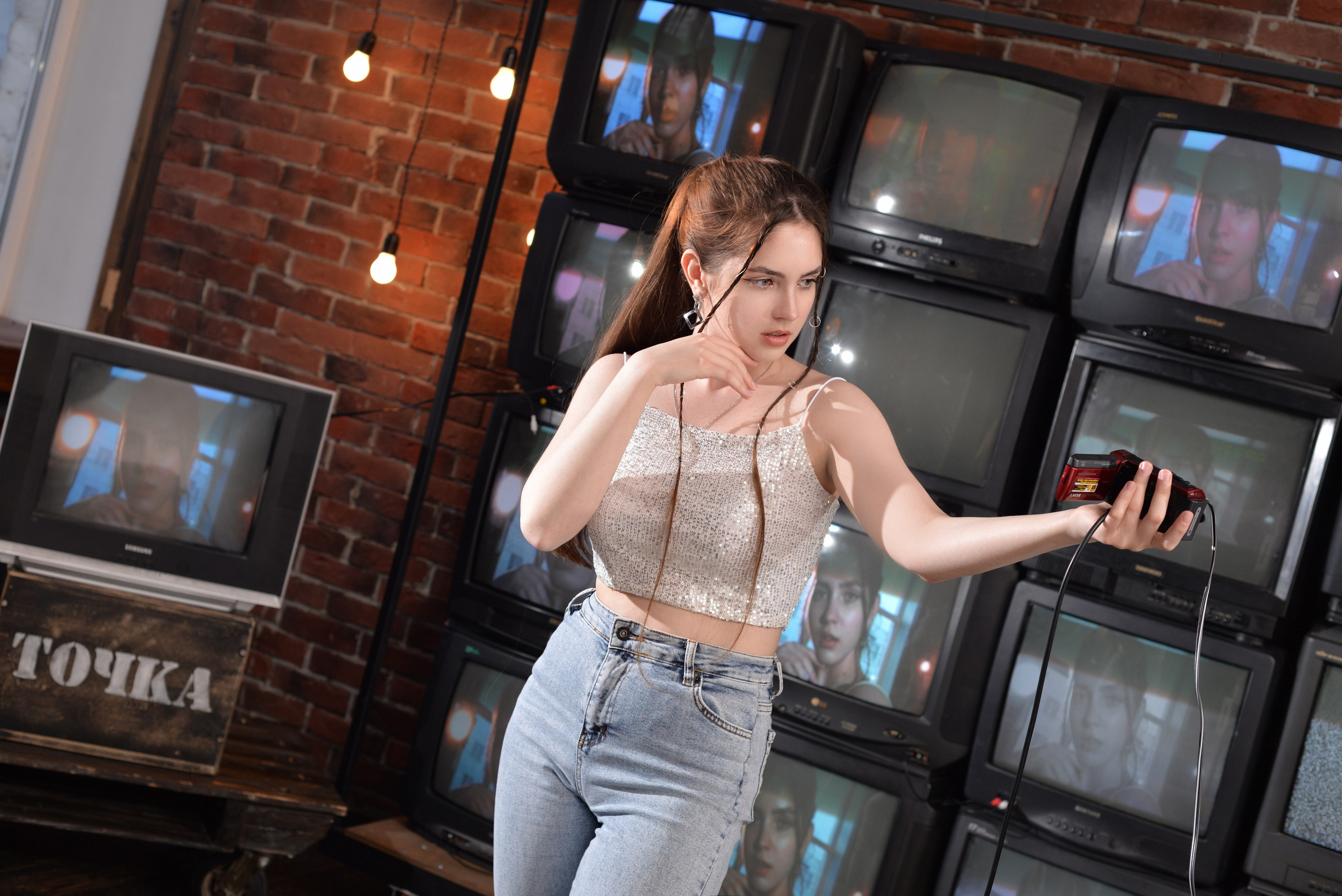 Вика, локация с телеками. Семейный и свадебный фотограф Галина Абакумова, фотосессии в Белгороде