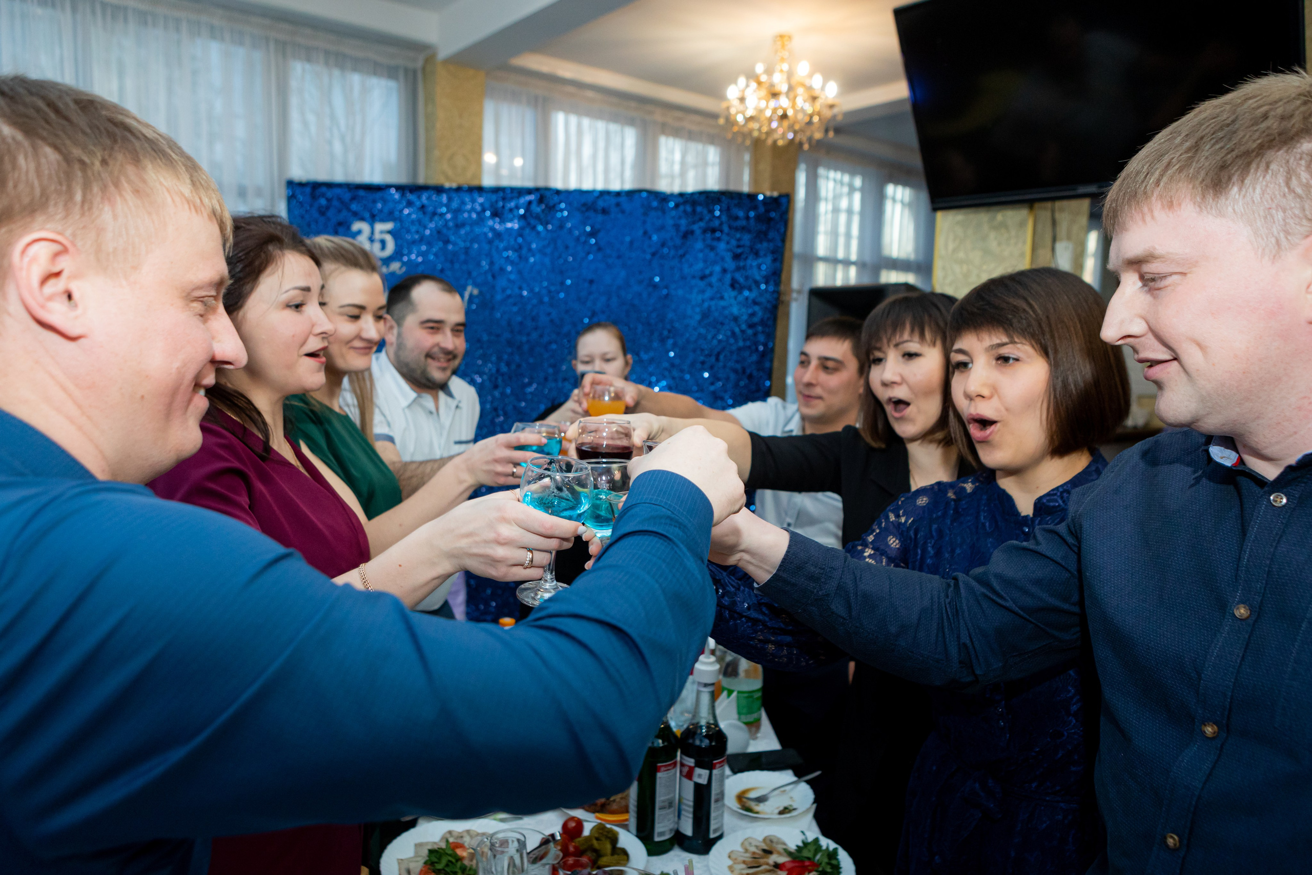 «Синяя вечеринка» Юбилей Юрия. Ведущая праздников и мероприятий Ирина Гумерова