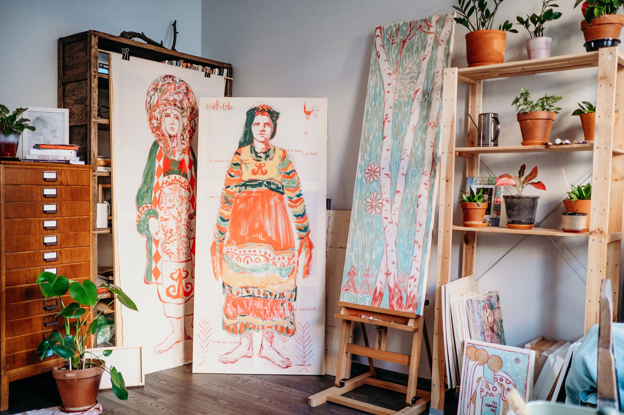 В мастерской у Анны Самойловой. Portrait and reportage photographer