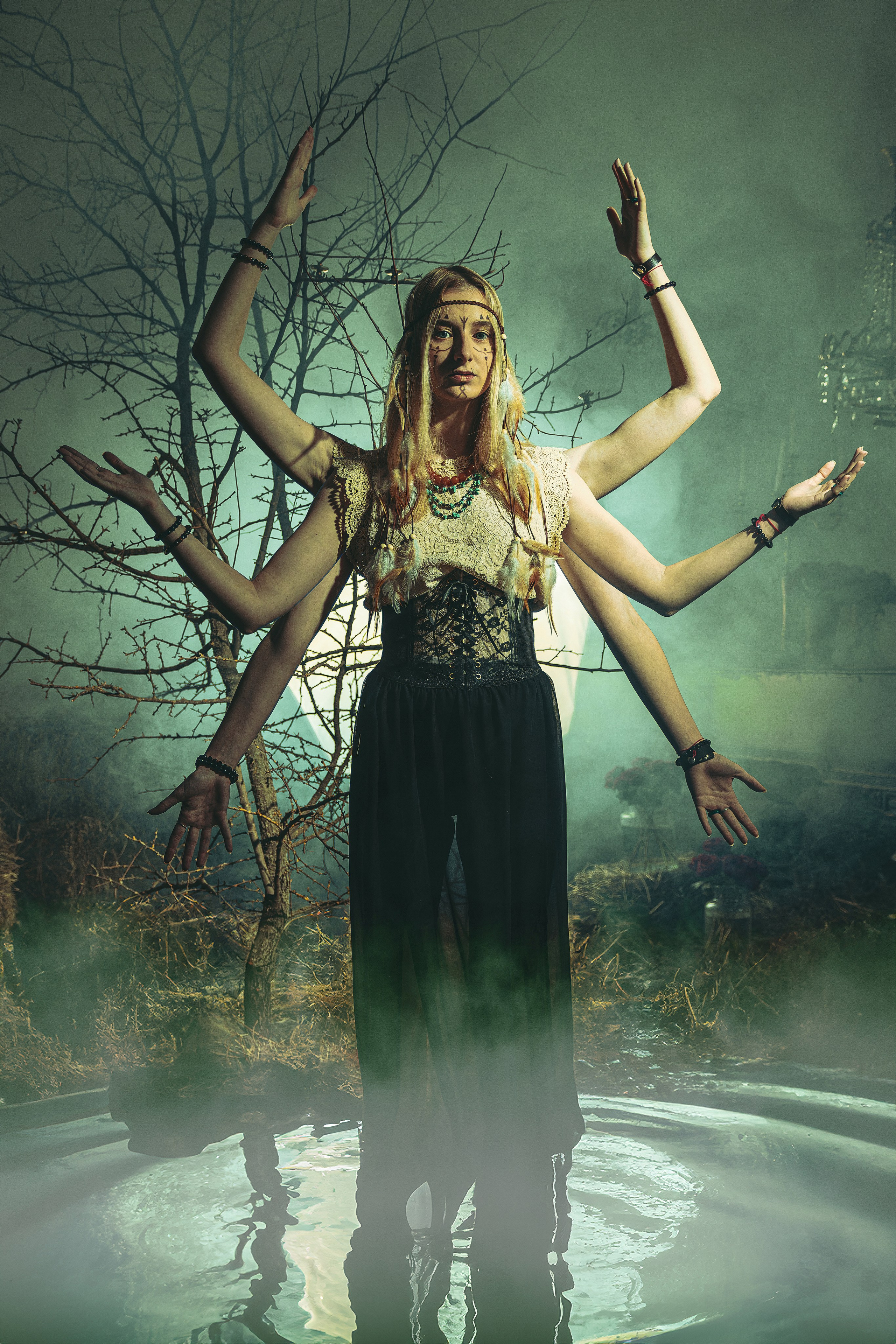 Александра в образе скандинавской ведьмы. Портретный фотограф в Ростове-на-Дону Антон Казарин