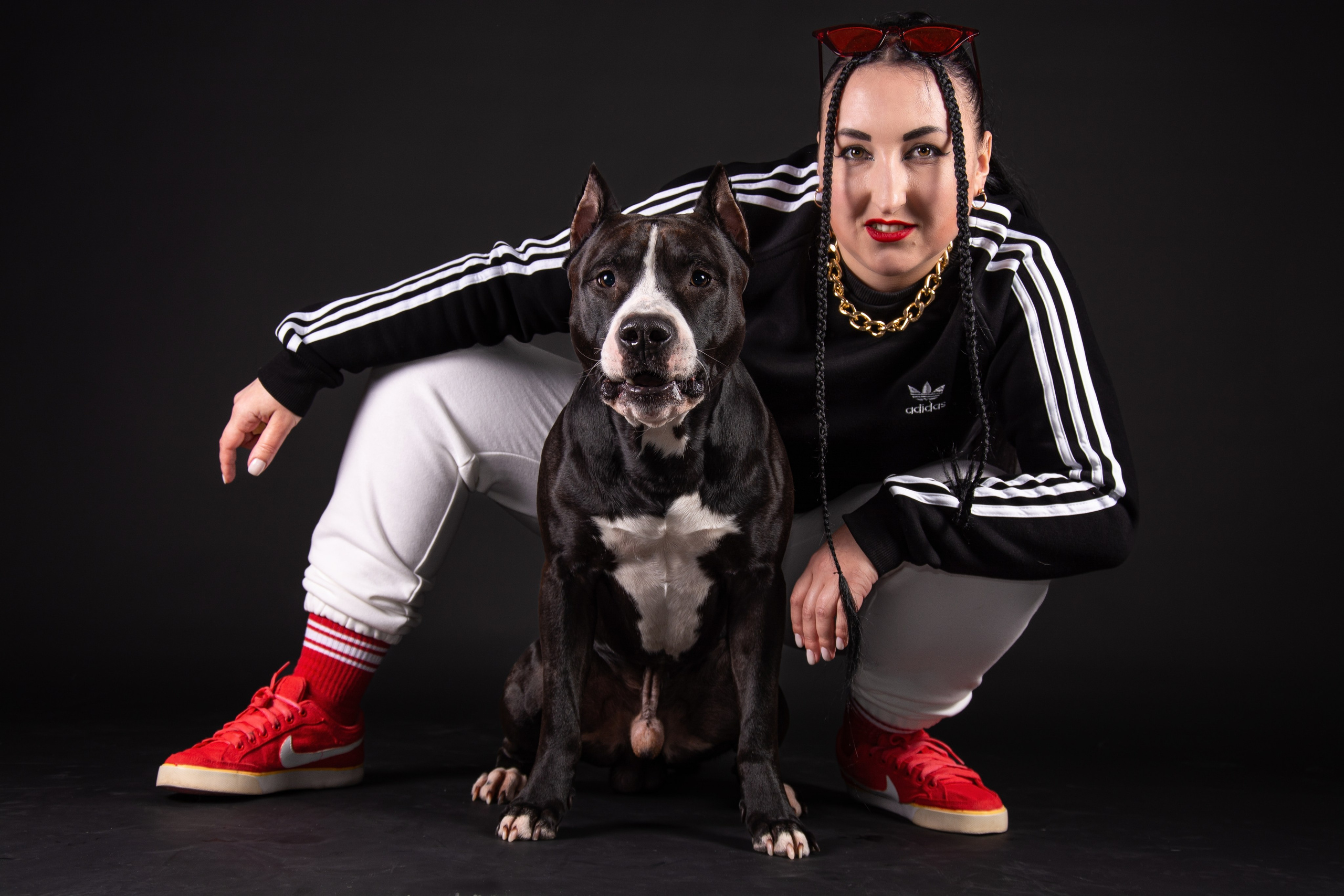 Студийная съёмка с собакой. Фотограф Макс Огурцов в Нижнем Новгороде