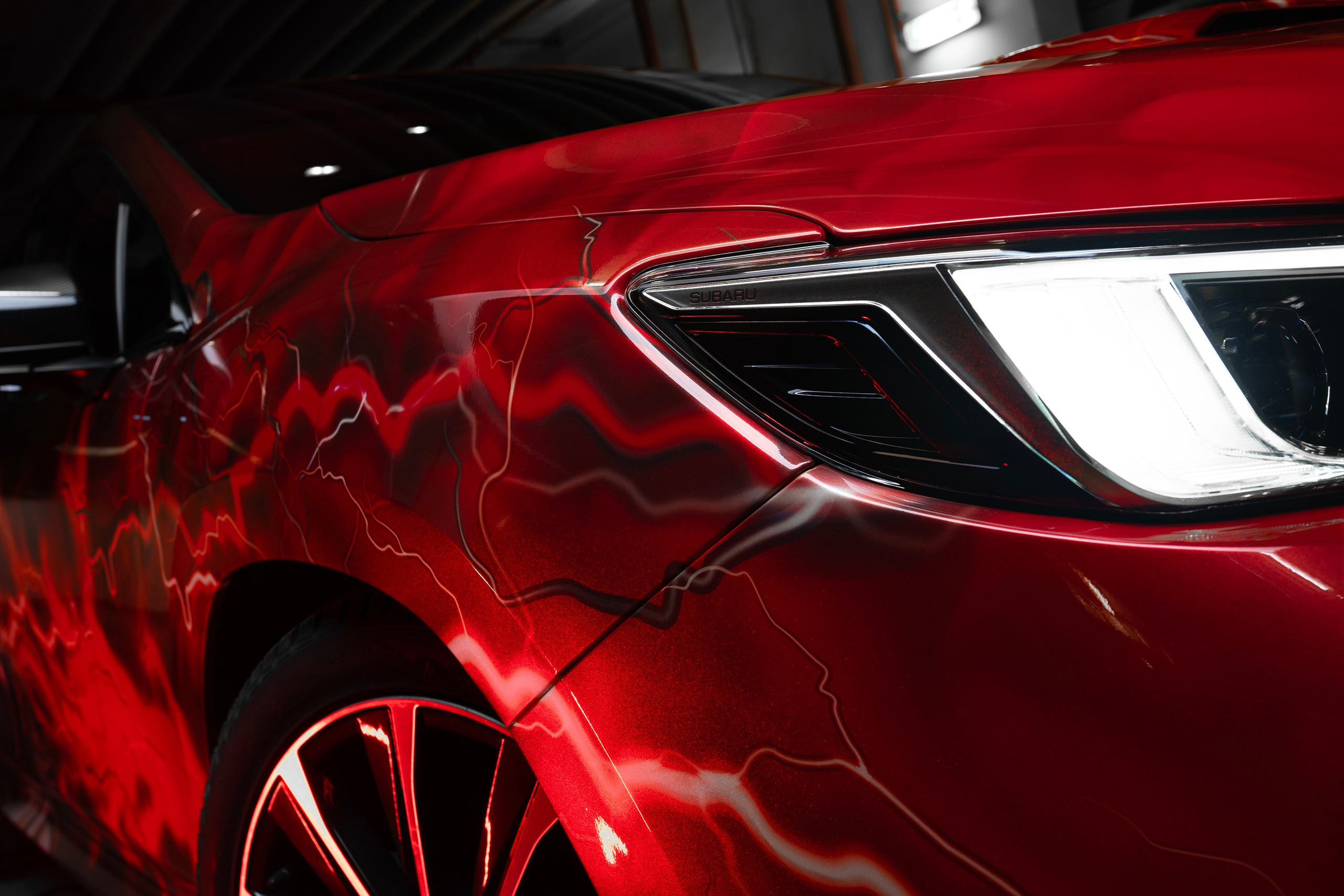 Винилография на Subaru Levorg STI. Студия дизайна и оклейки авто Barmaley Design