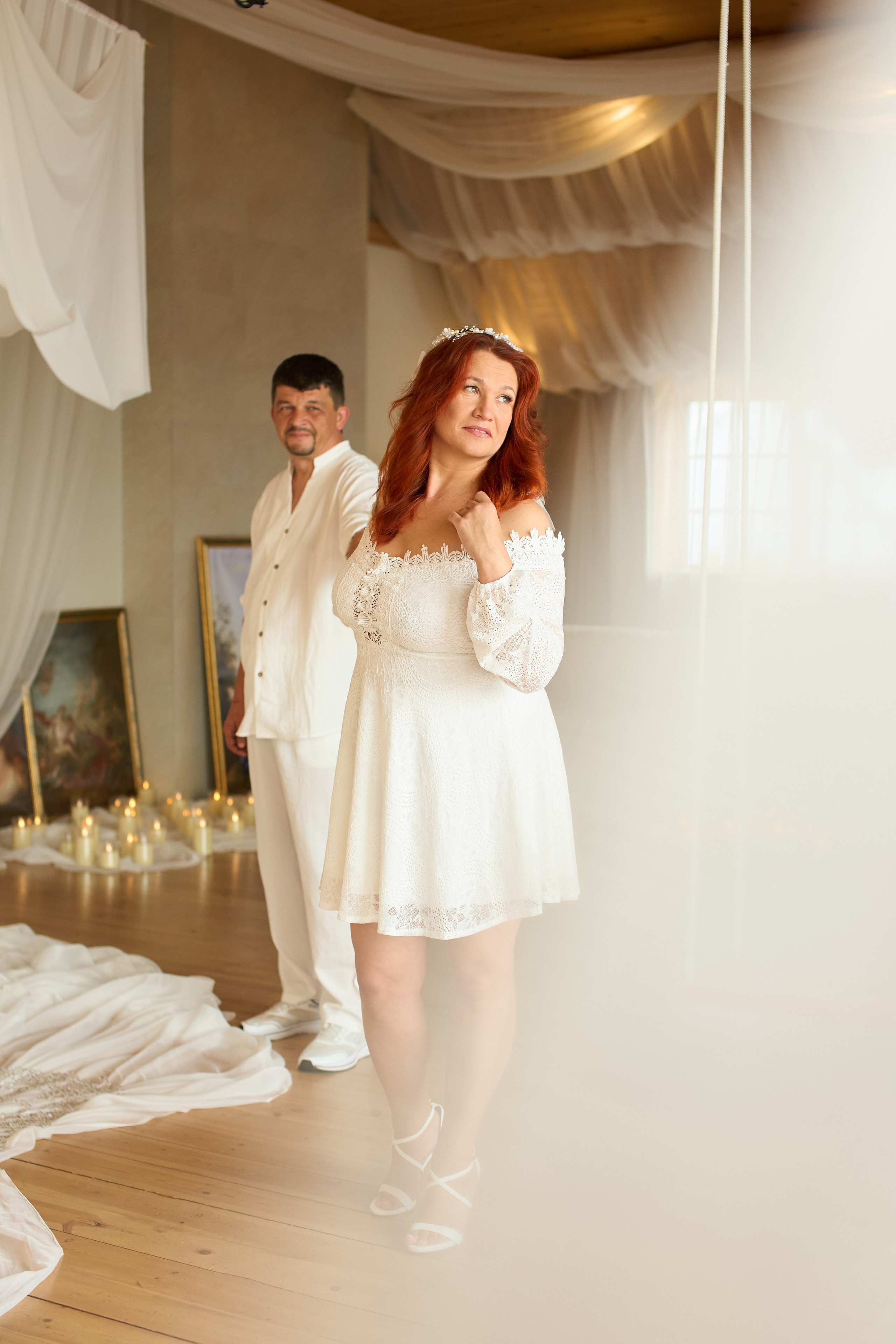 Свадебная фотосессия в фотостудии. Репортажный и женский фотограф в Новосибирске