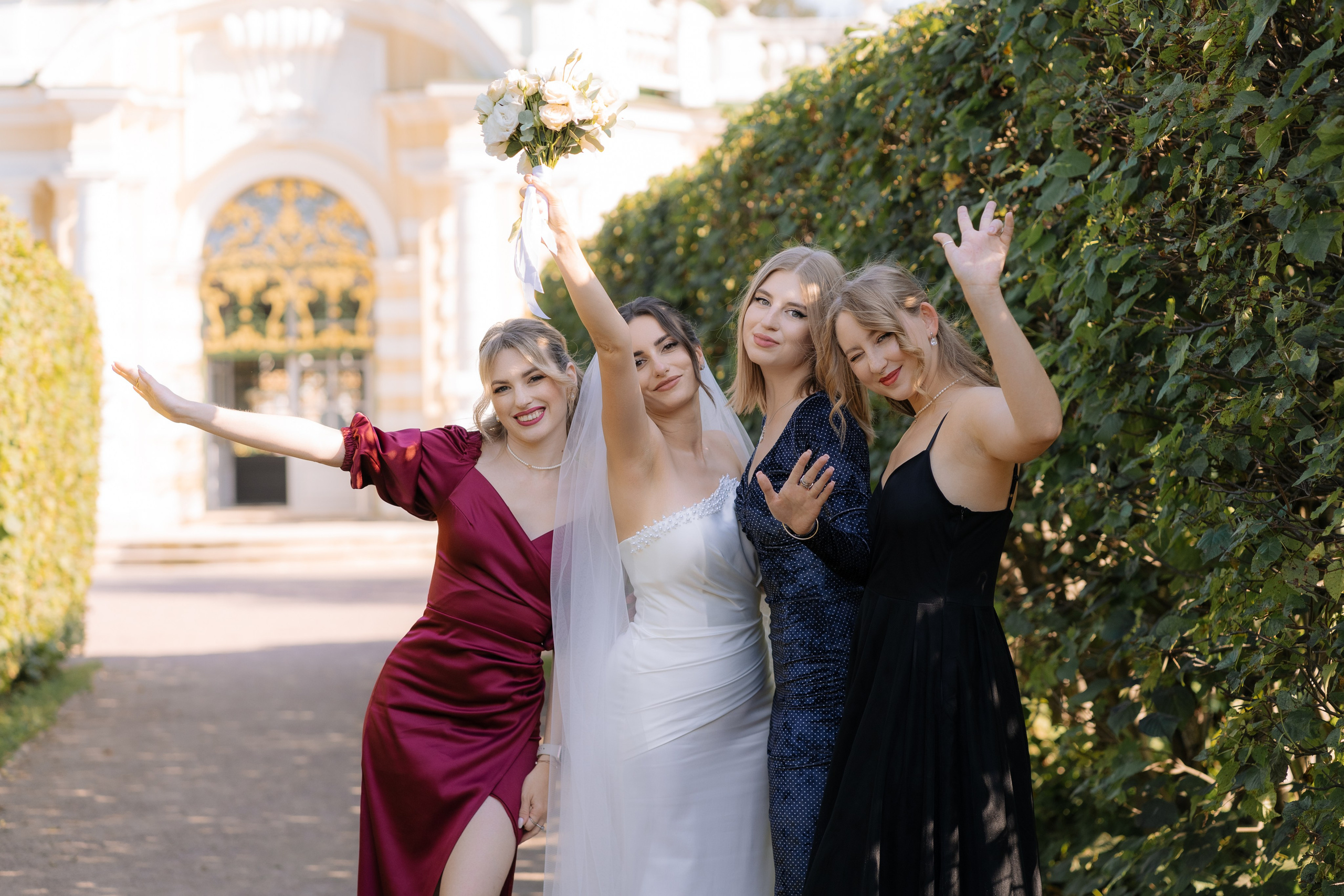 Свадебная фотосессия в Москве, парк Кусково. Свадебный фотограф в Москве Анна Полушина