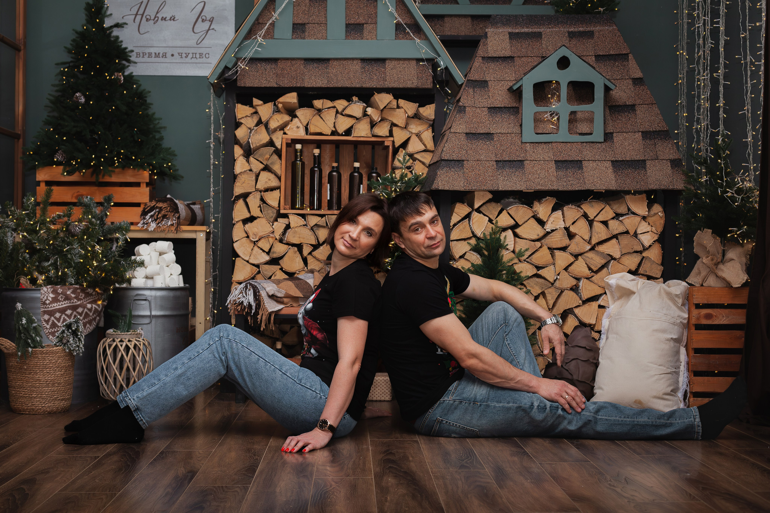 Новогодняя семейная фотосессия. Фотограф в Томске Евгения Гуляева