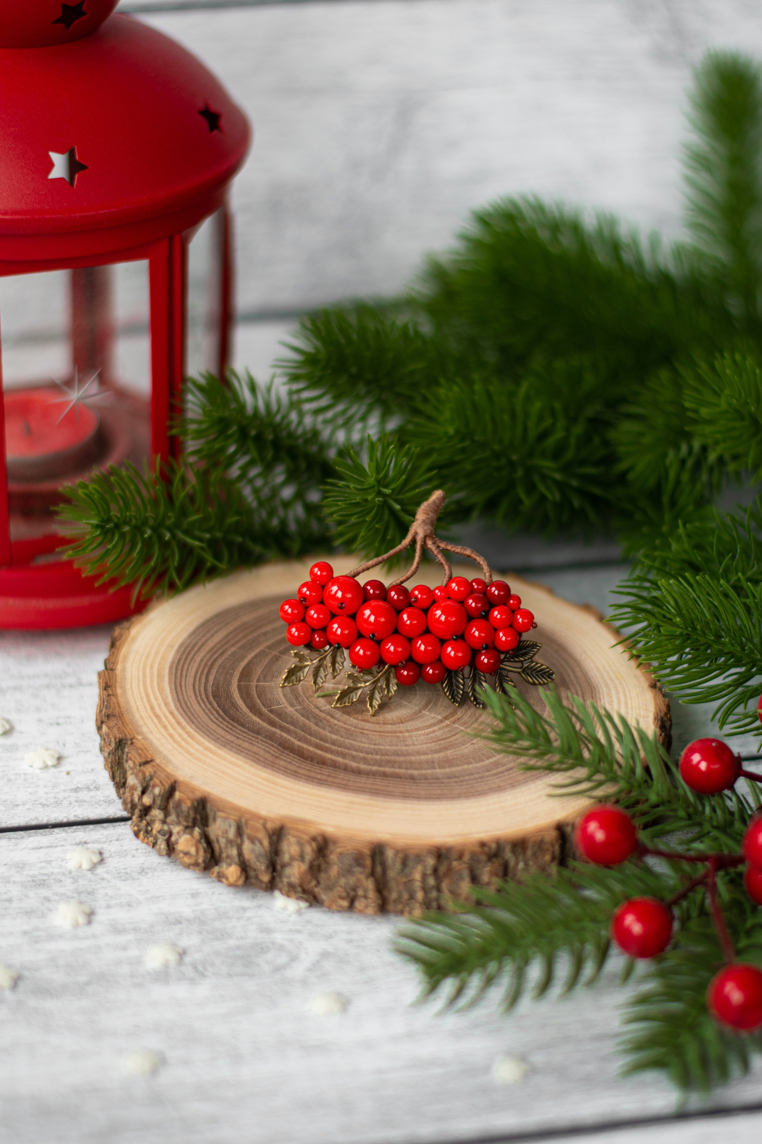 Броши ручной работы «Рябина». Фотограф Санкт-Петербург | Дарья Першина