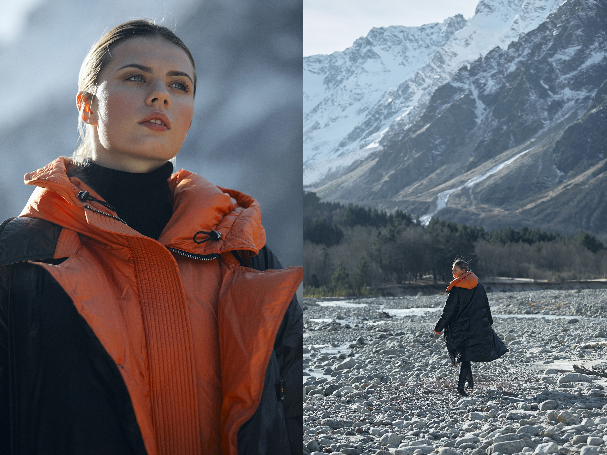 Съемка для бренда одежды под ключ. Фотограф Продюсер в горах КБР / Москва  Нальчик Горы