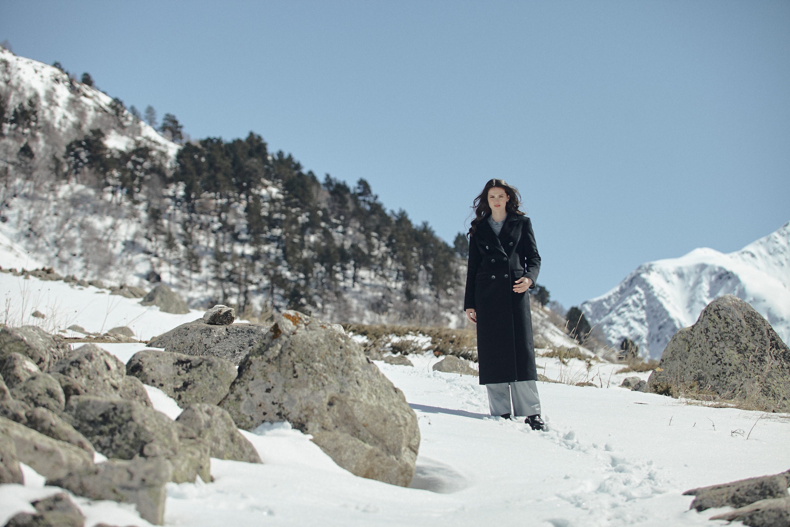 Съемка для бренда одежды под ключ. Фотограф Продюсер в горах КБР / Москва  Нальчик Горы