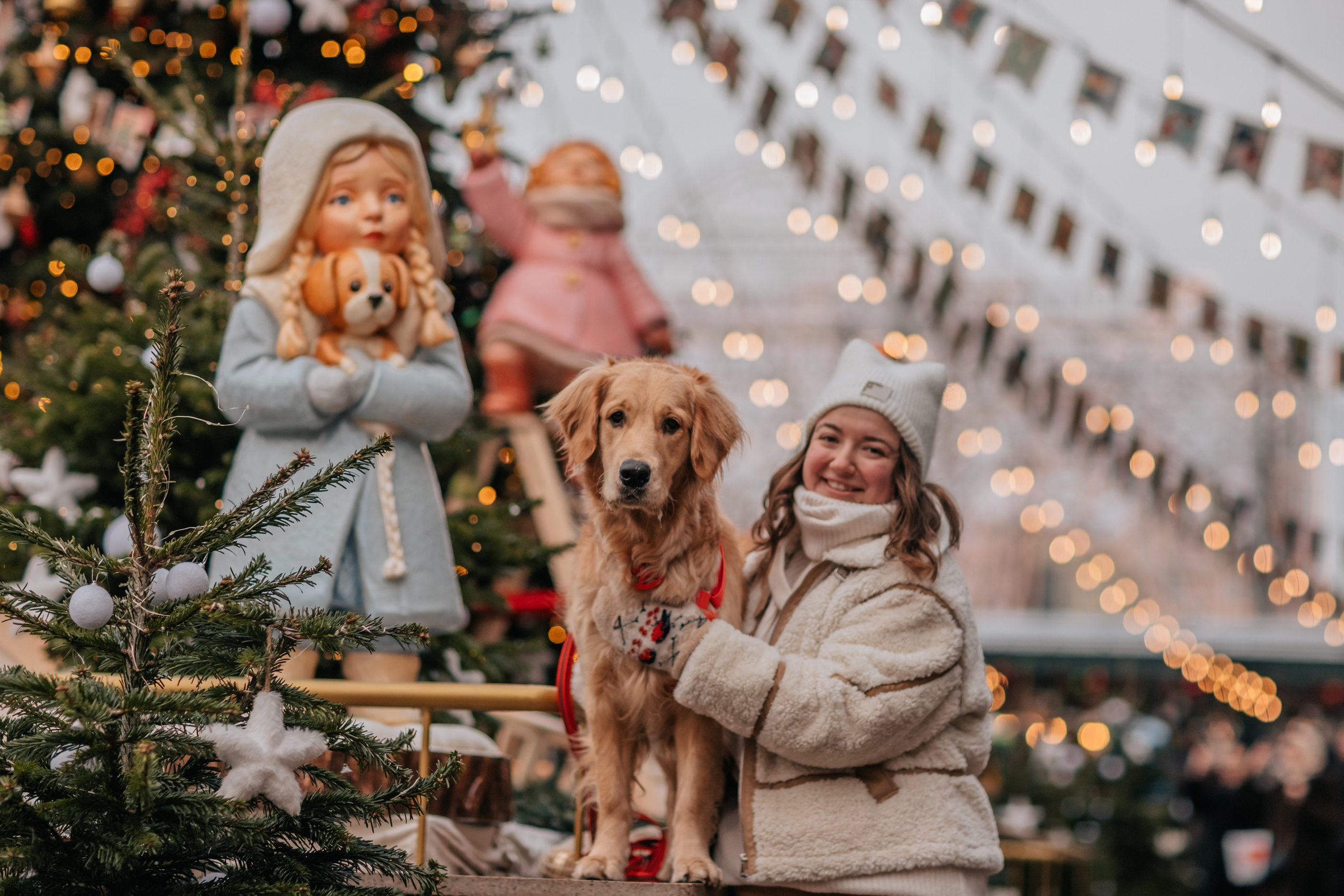 Бетти, Катя и Лёша. Новогодняя история. Семейный фотограф анималист Мария Крючкова