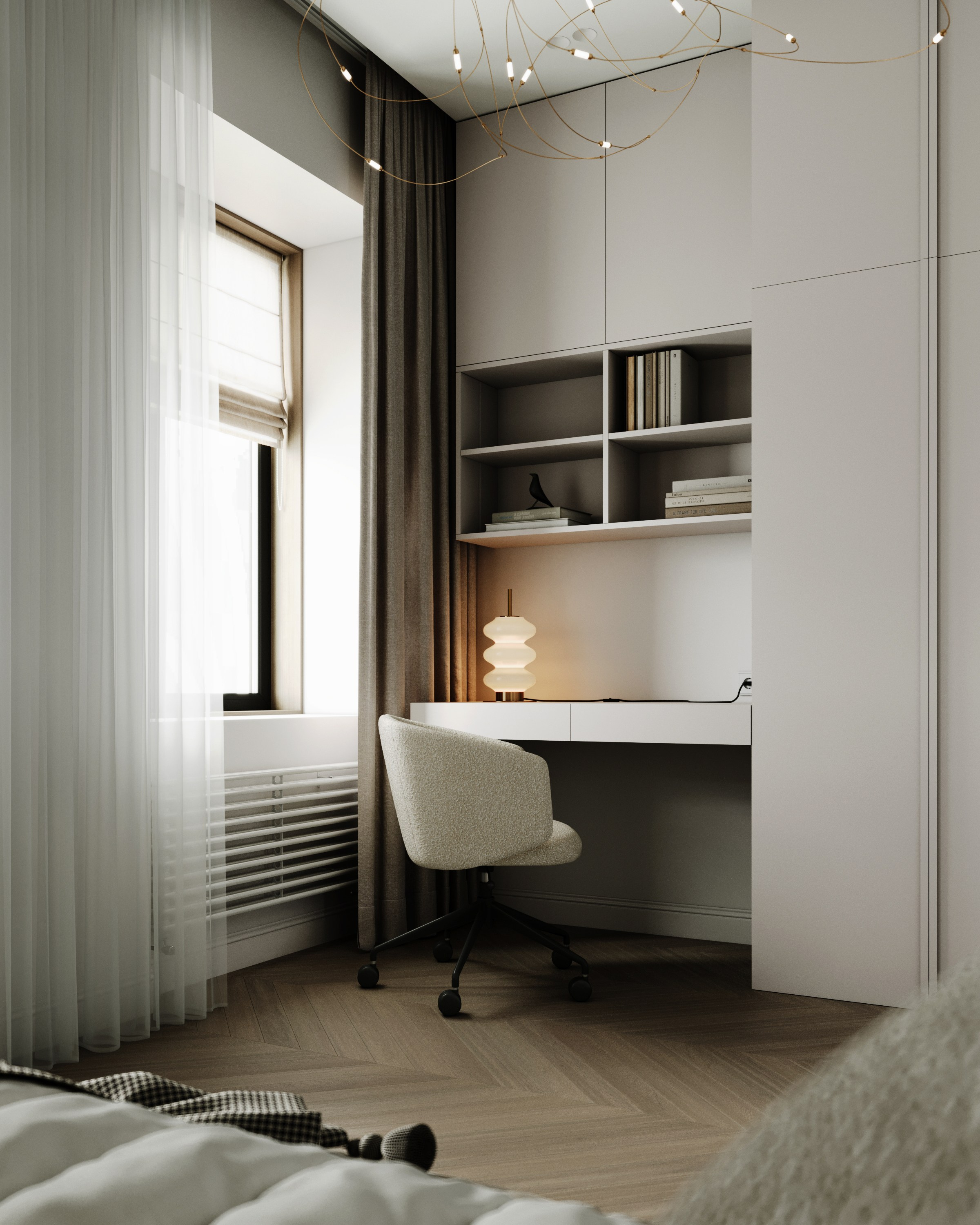 Квартира для молодой семьи. Создание 3д визуализаций. Анимированное видео. Сборка сцен