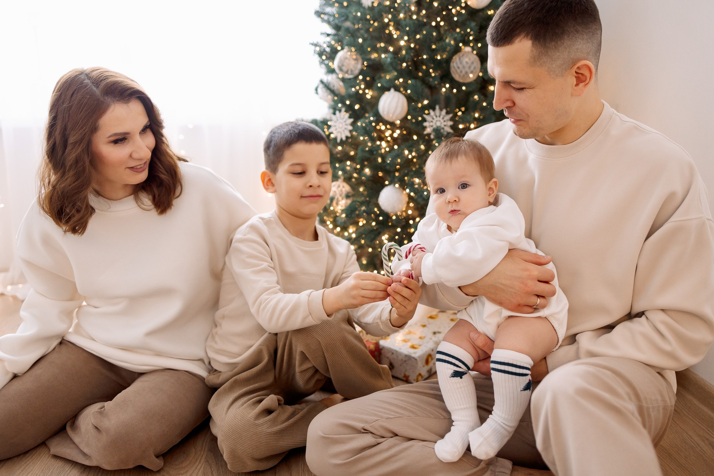 Домашняя Новогодняя история. Семейный Фотограф в Москве Евгения Симоненко