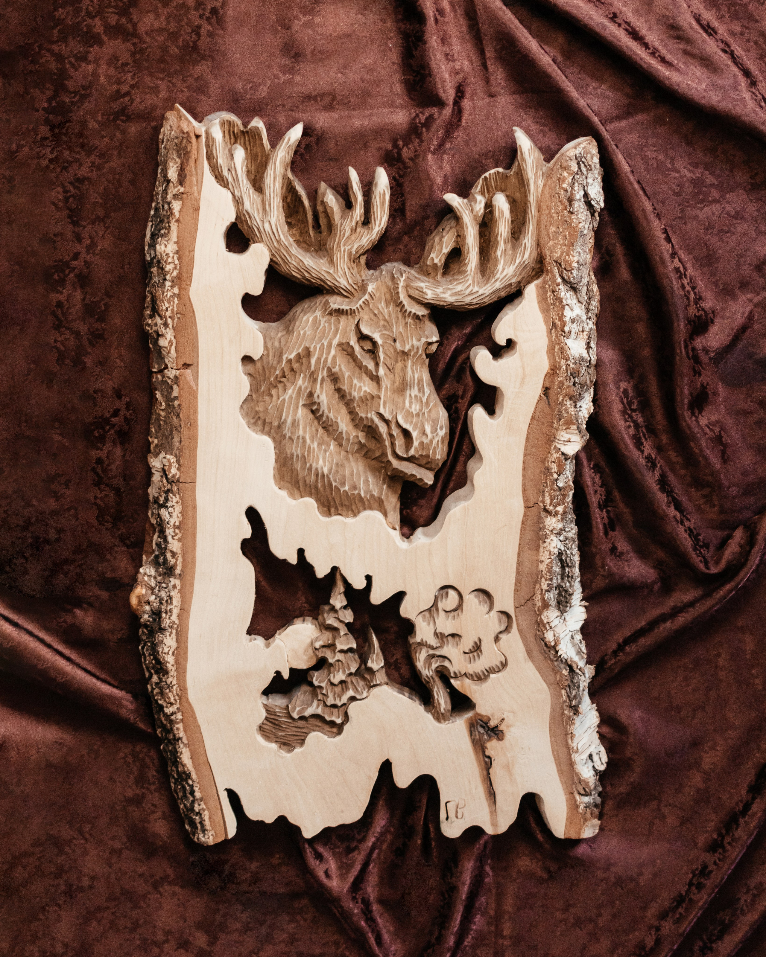 Лесная картина, уникальная ручная работа