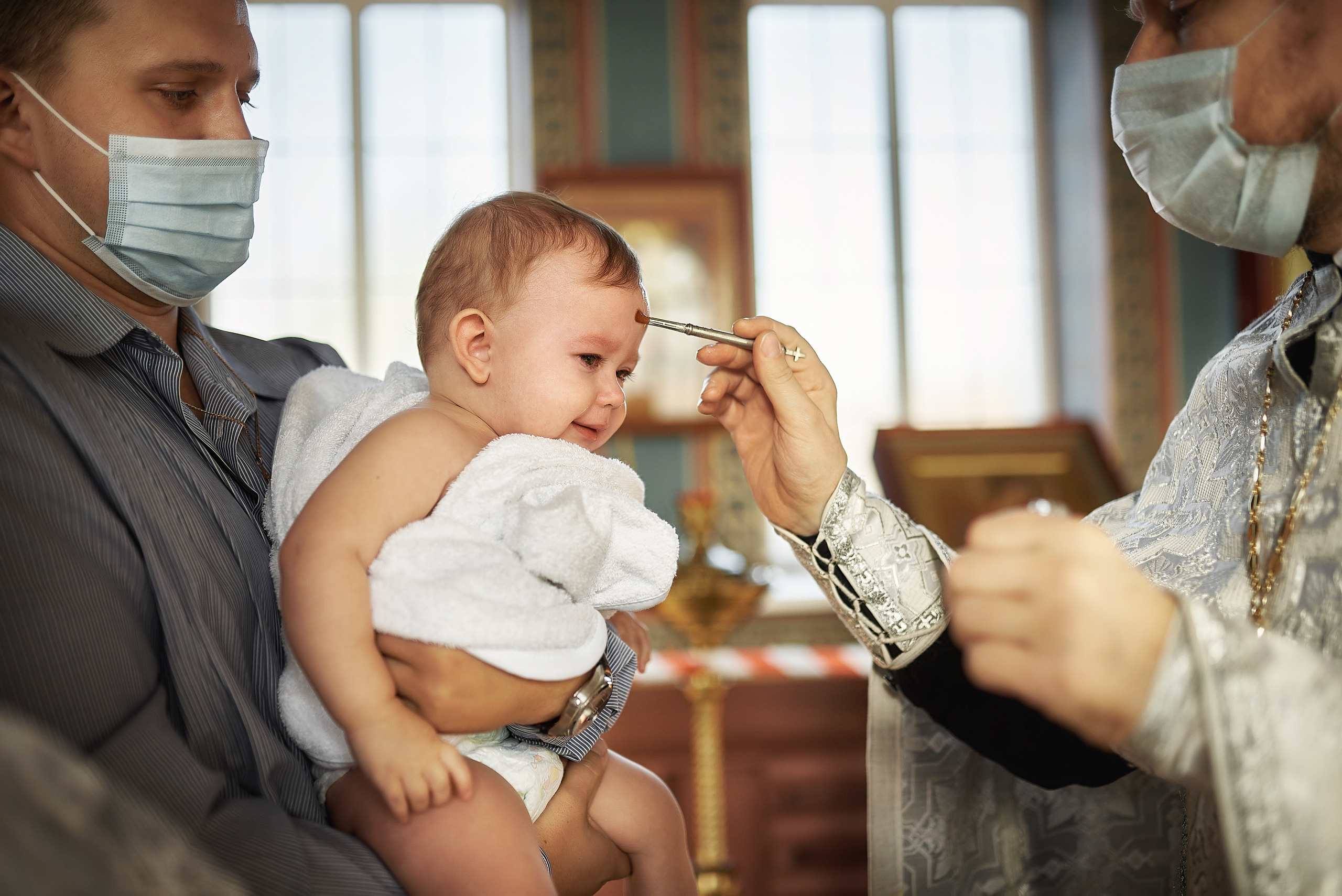 Крещение Павла и Таисии в храме равноапостольных Кирилла и Мефодия. Семейный фотограф в Ростове-на-Дону Татьяна Литвинова