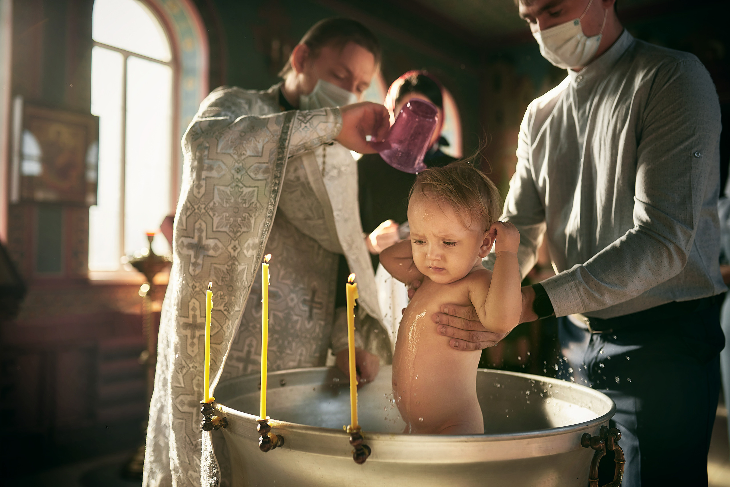Крещение Павла и Таисии в храме равноапостольных Кирилла и Мефодия. Семейный фотограф в Ростове-на-Дону Татьяна Литвинова