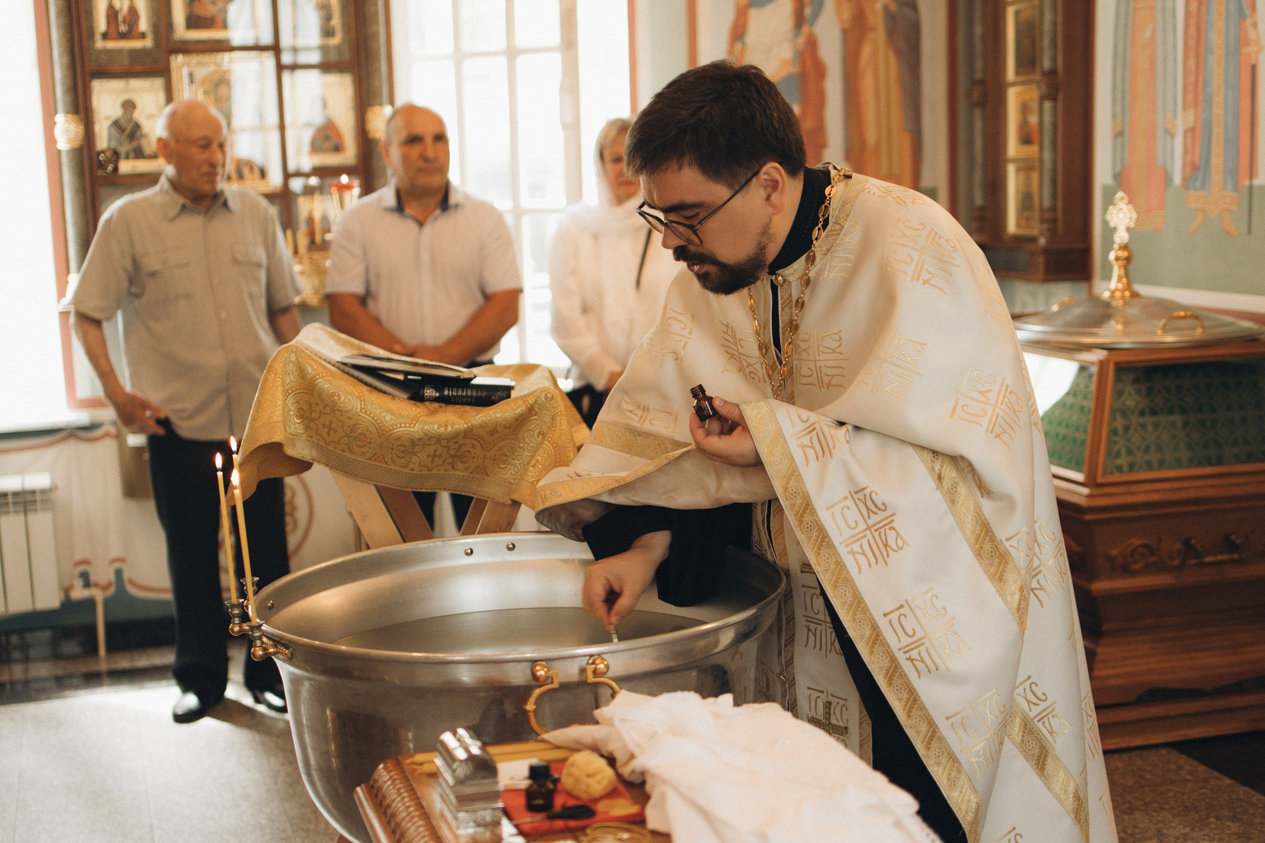 Таинство крещения. Семейный фотограф Москва и МО