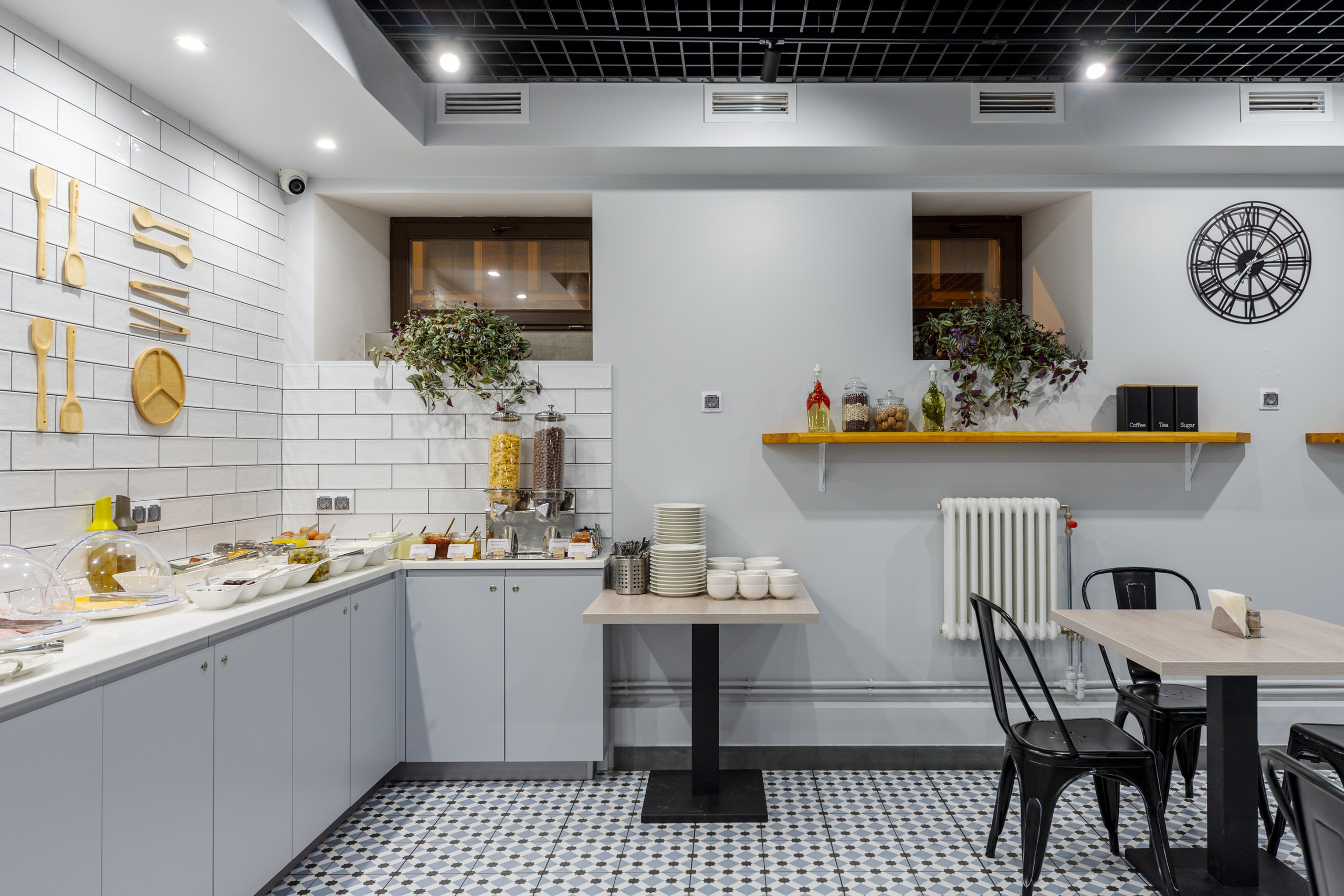 Зона питания в гостинице. Интерьерный декоратор Юлия Мечёва