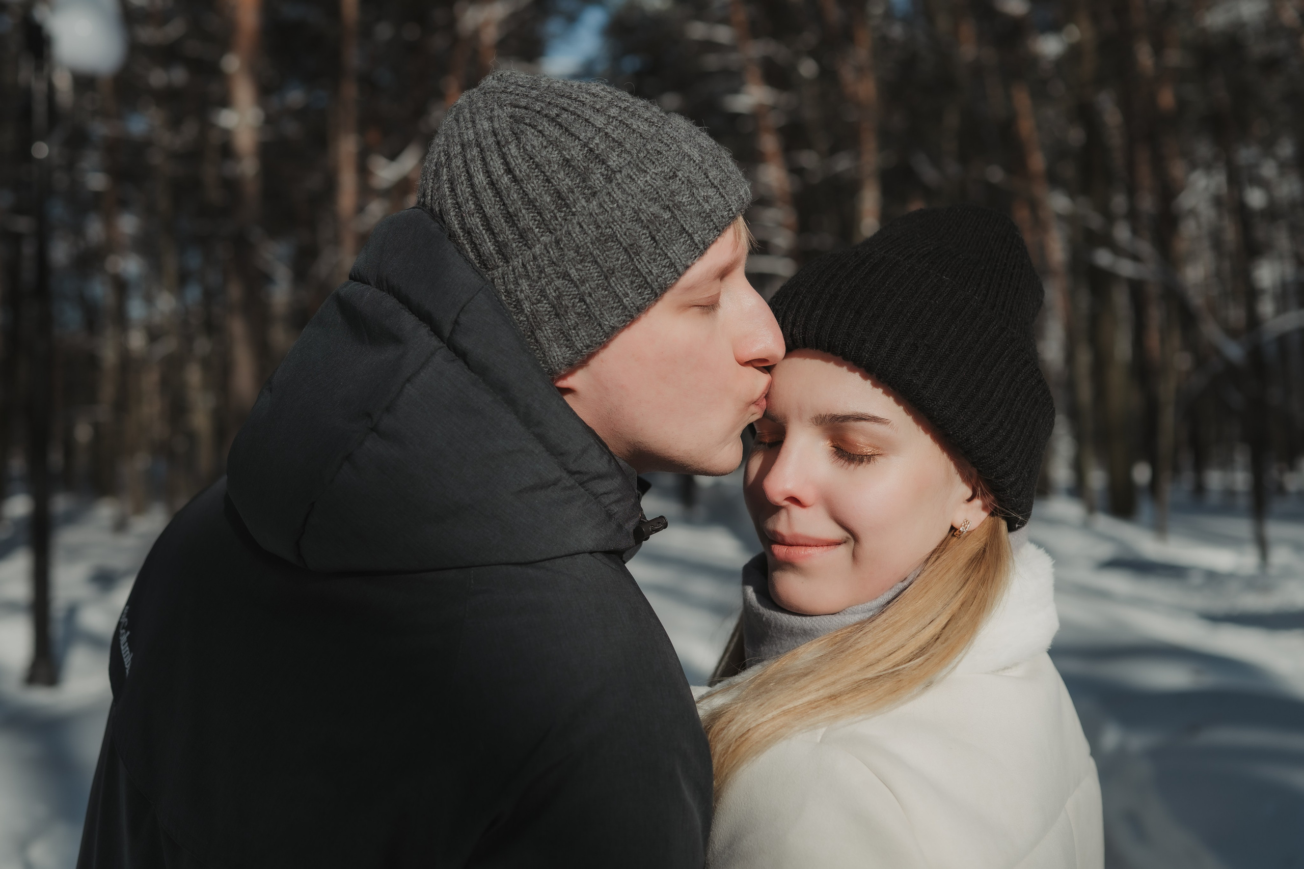 Зимняя LOVE STORY Вики, Артёма и Булочки. Семейный Фотограф в Москве Ирина Хохлова