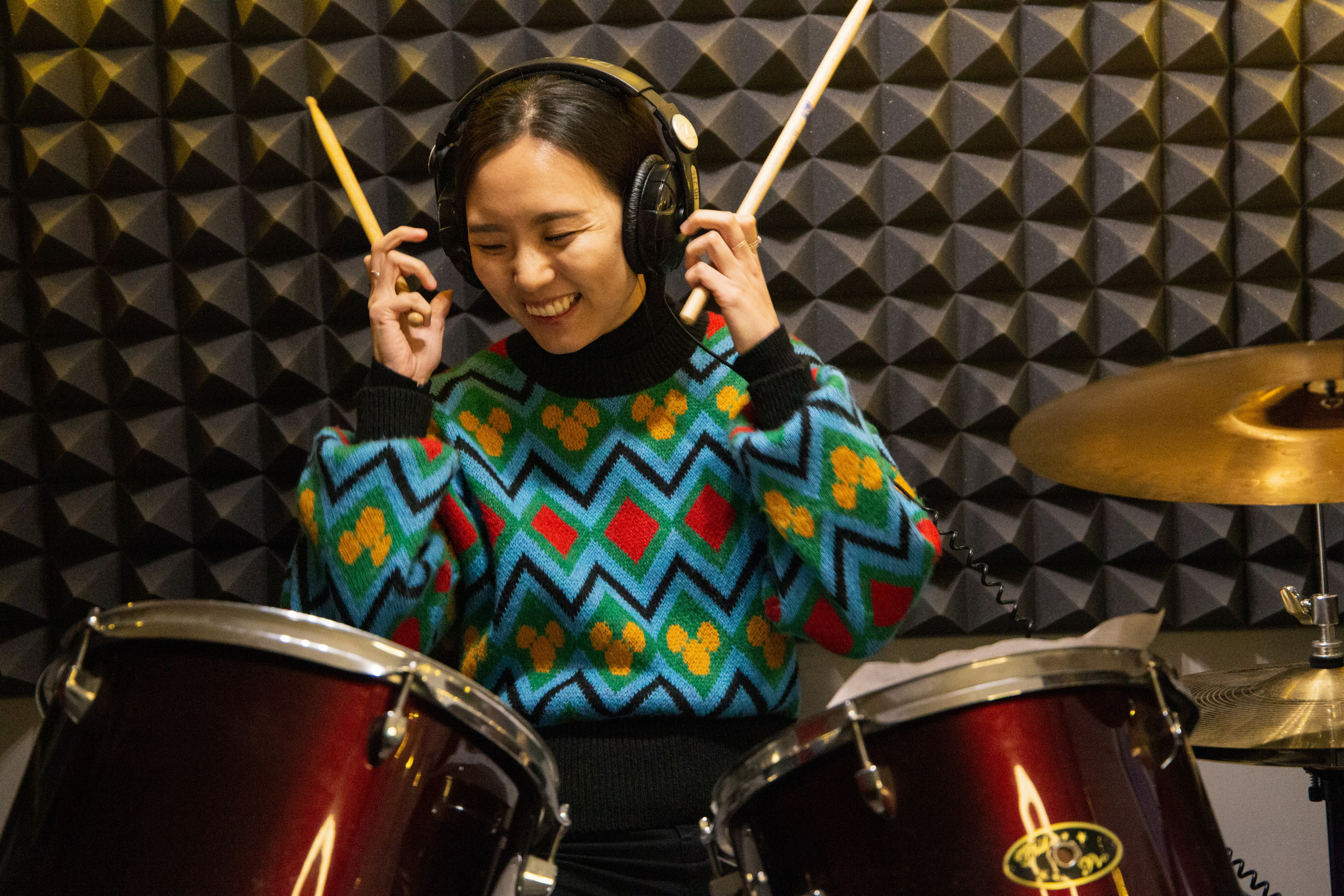 Мастер-класс в школе (барабан). Портретный фотограф в Москве Афанасьева Вера