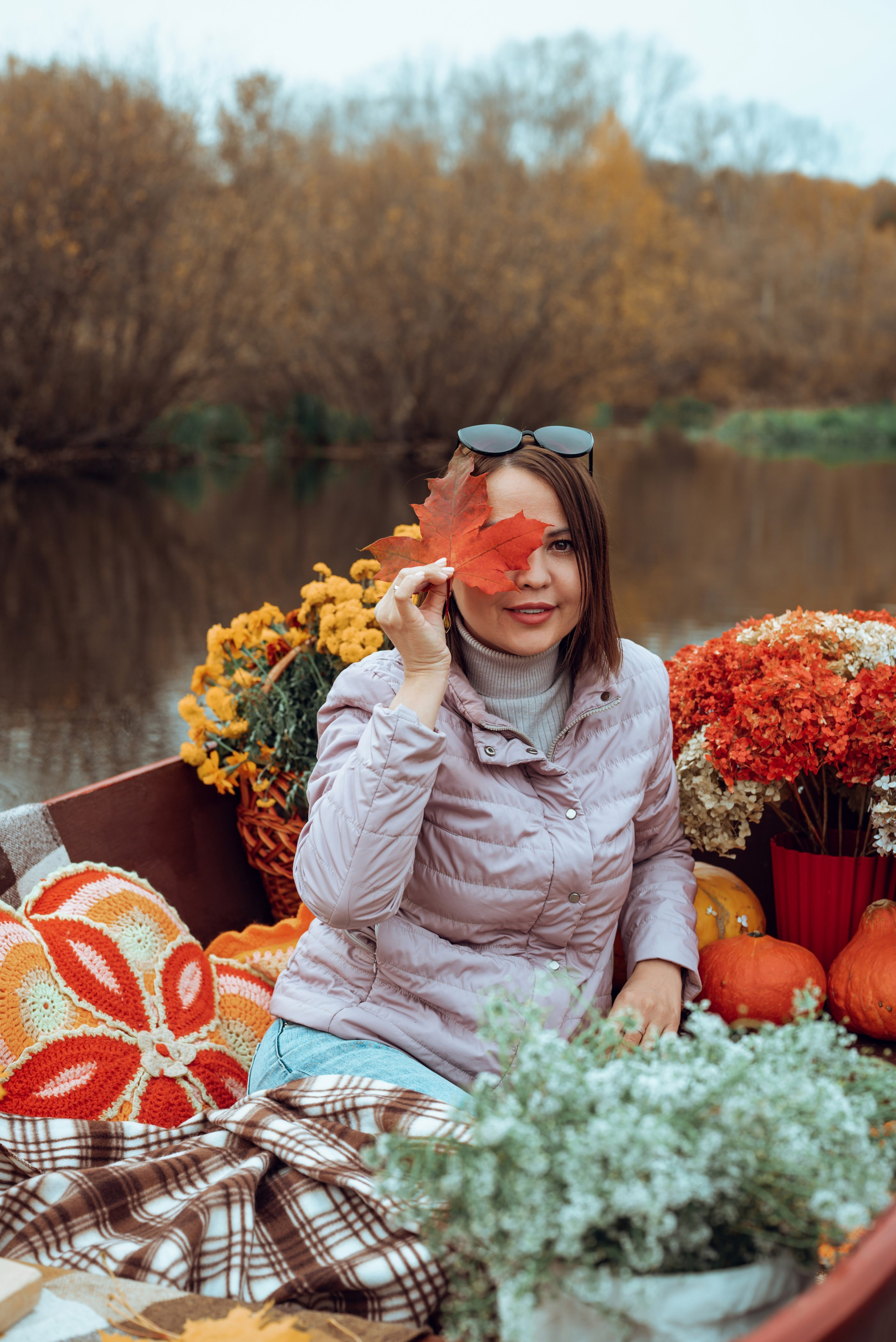 Фотопроект с осенней лодкой. Фотограф в городе Салават
