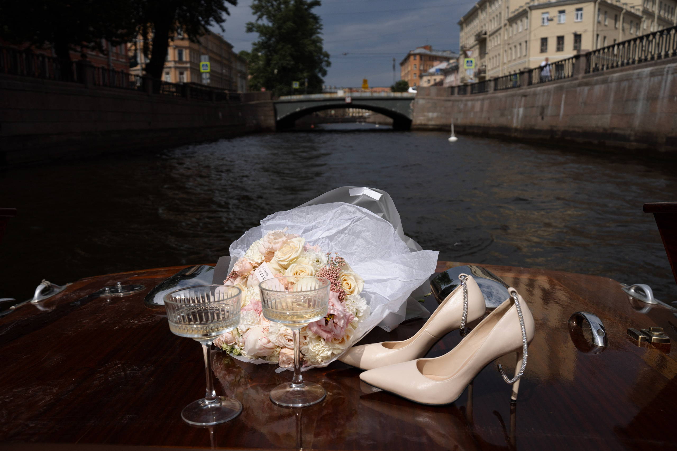 Свадьба на катере. Фотограф Оксана Шавва