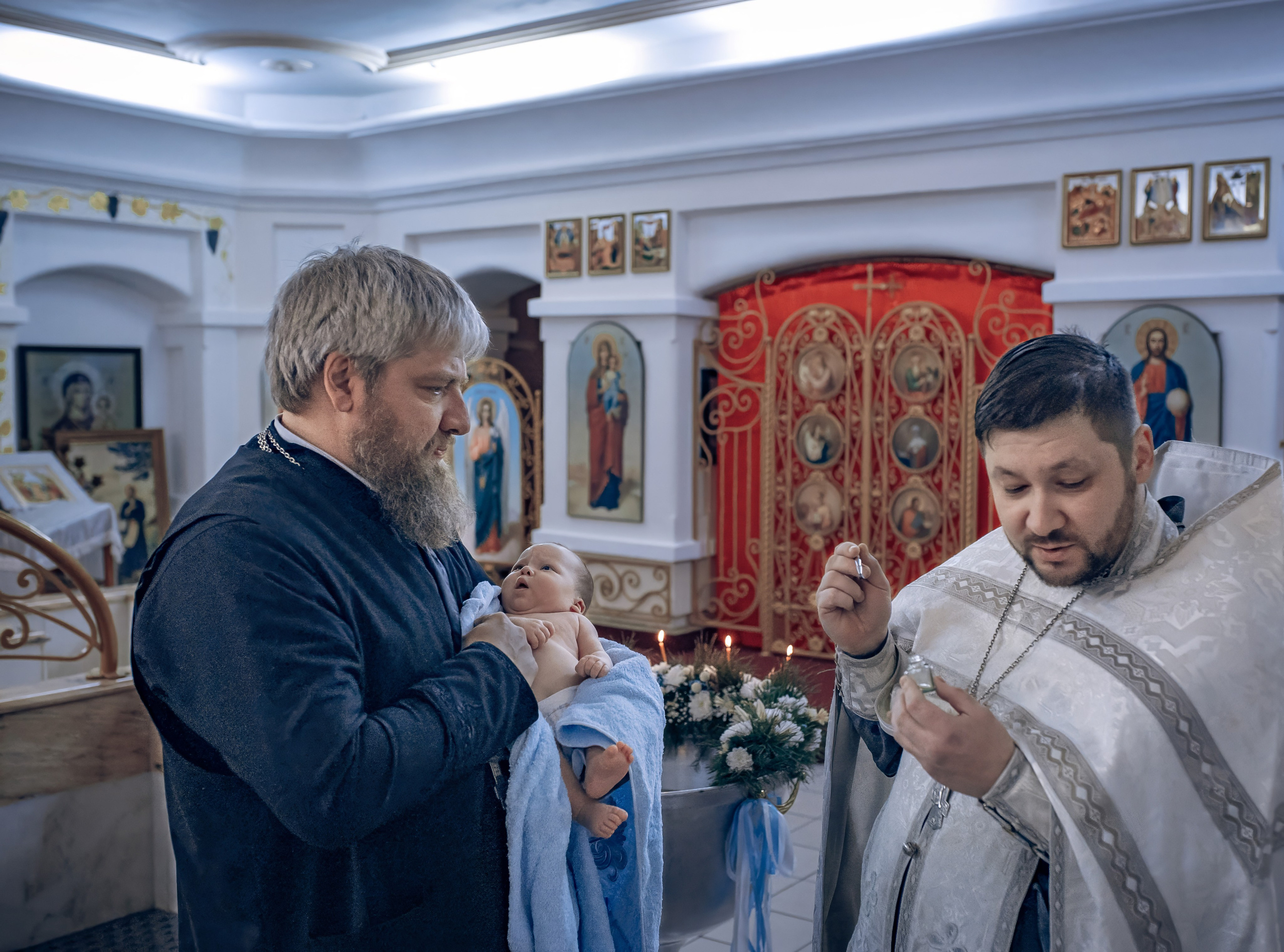 Крещение в Краснодаре. Съемка крещения в Краснодаре. Фотограф на крещение в Краснодаре