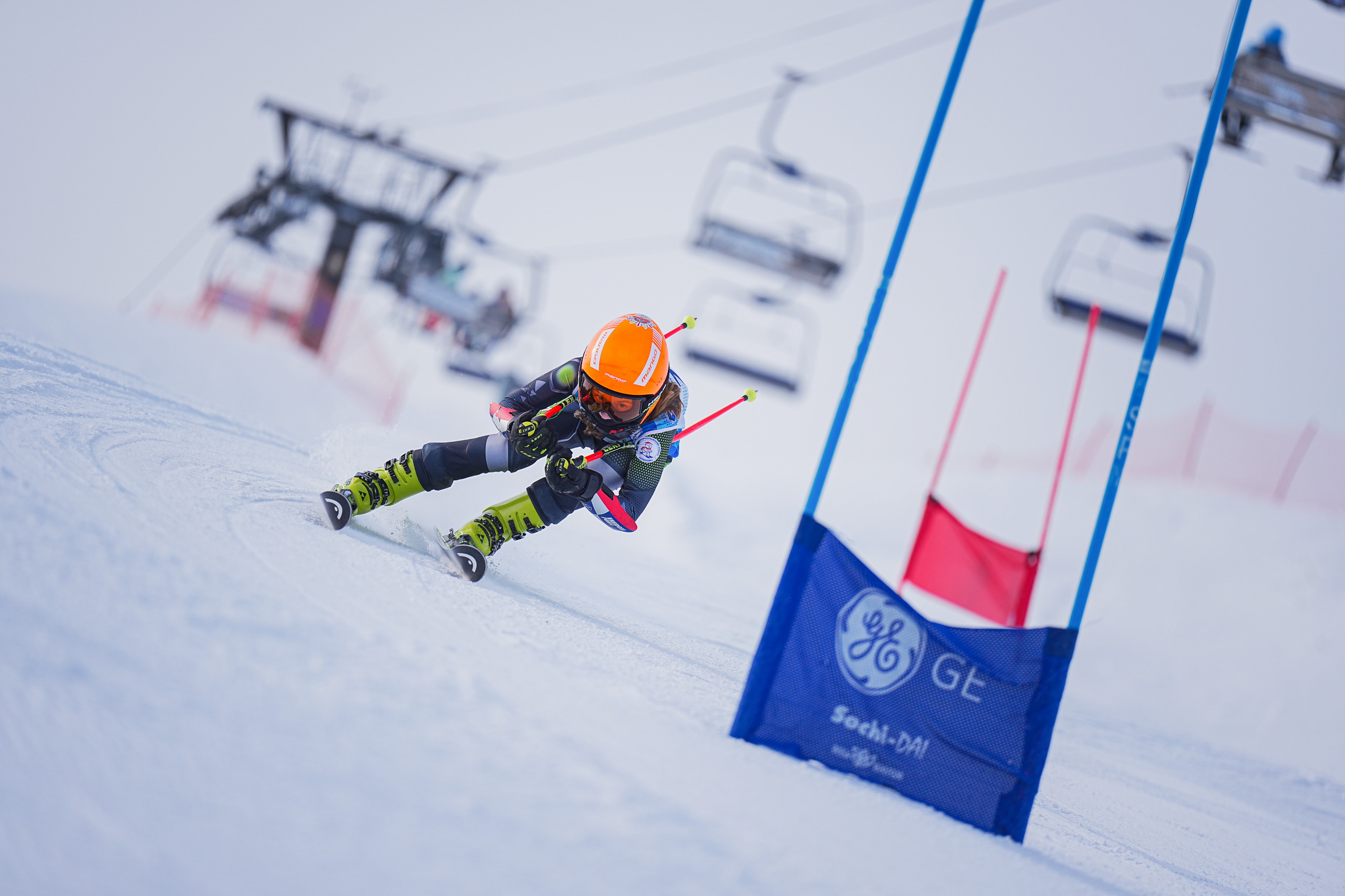 GS (Giant Slalom) - Слалом-гигант. Соревнования по горнолыжному спорту. Московская область, Шуколово