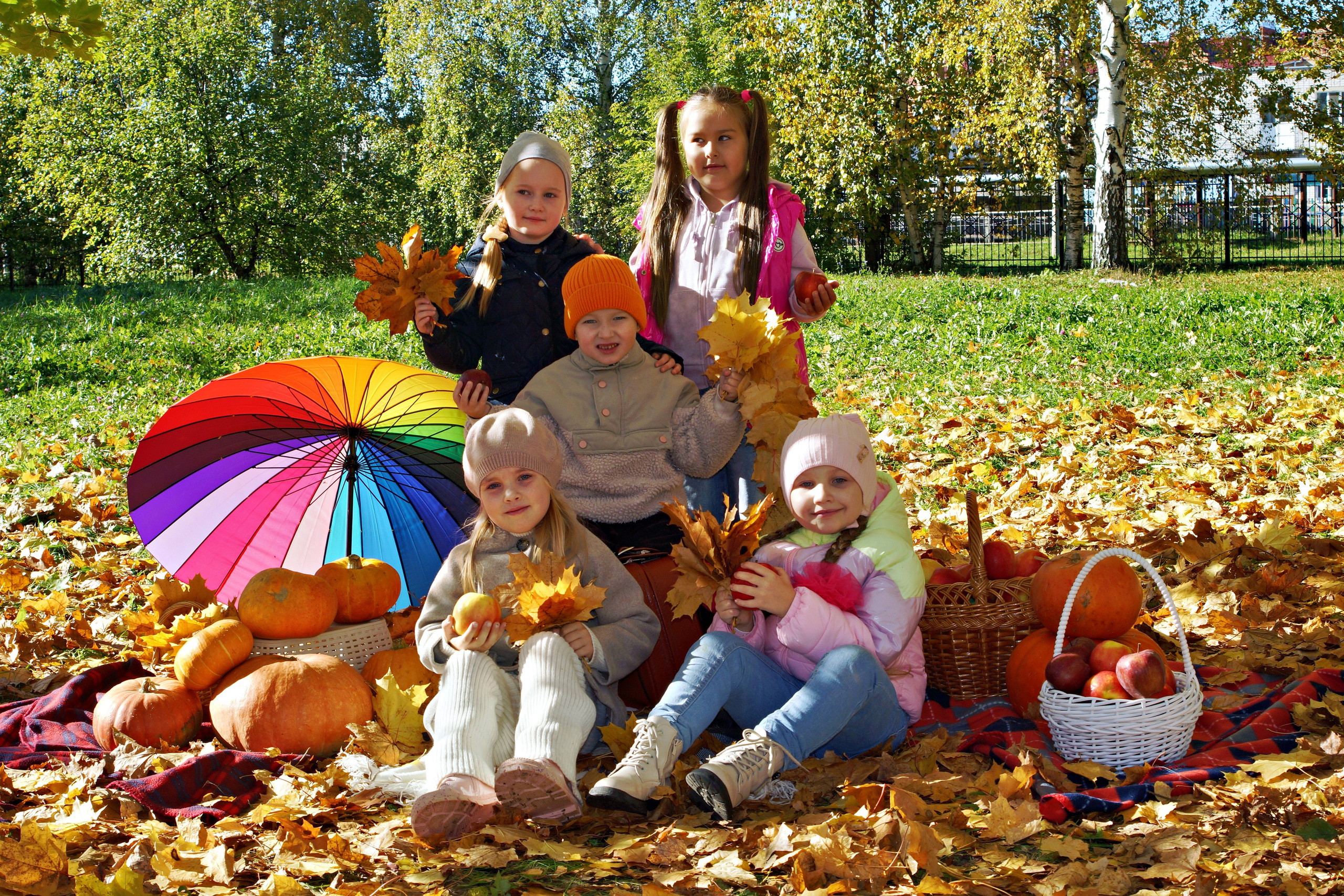 Осенняя фотосессия в детском саду г. Йошкар-Ола