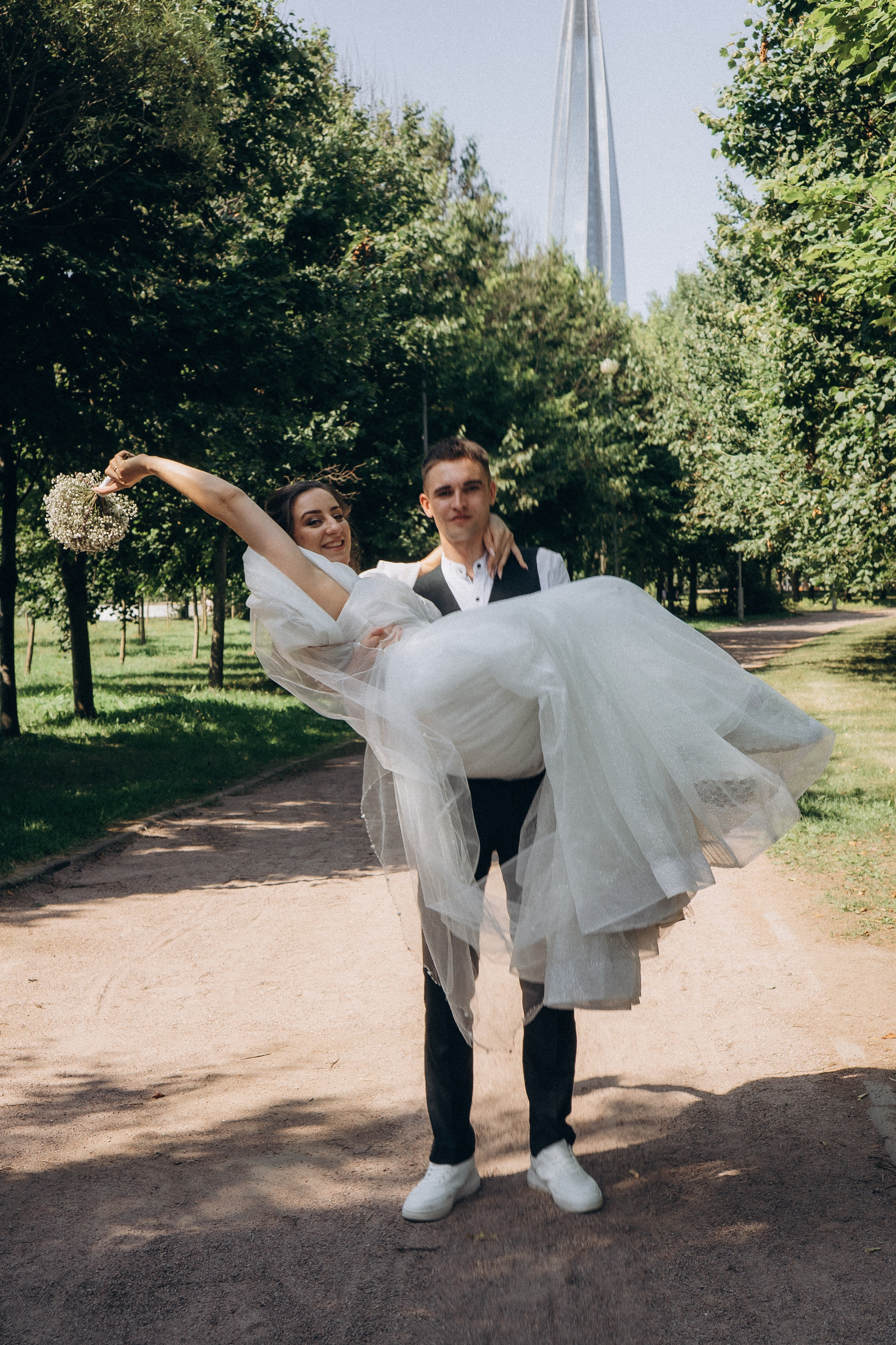 СВАДЕБНАЯ СЬЕМК В ПАРКЕ 300-ЛЕТИЯ. Профессиональный фотограф, Санкт-Петербург — Виктория Богомолова