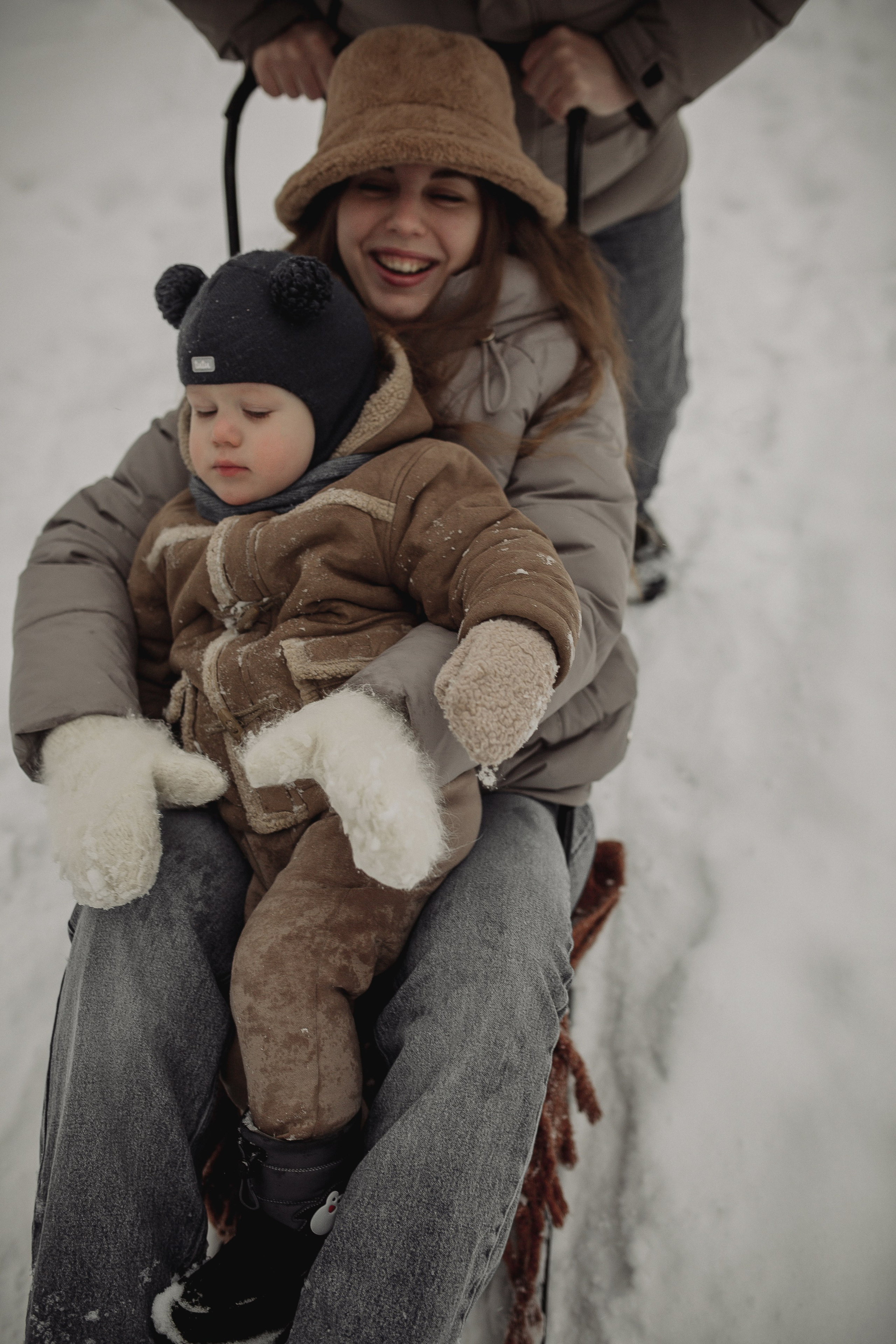 Снежное волшебство Рома, Лиза и Илюша. Семейный и свадебный фотограф в Саратове Катерина Оленская