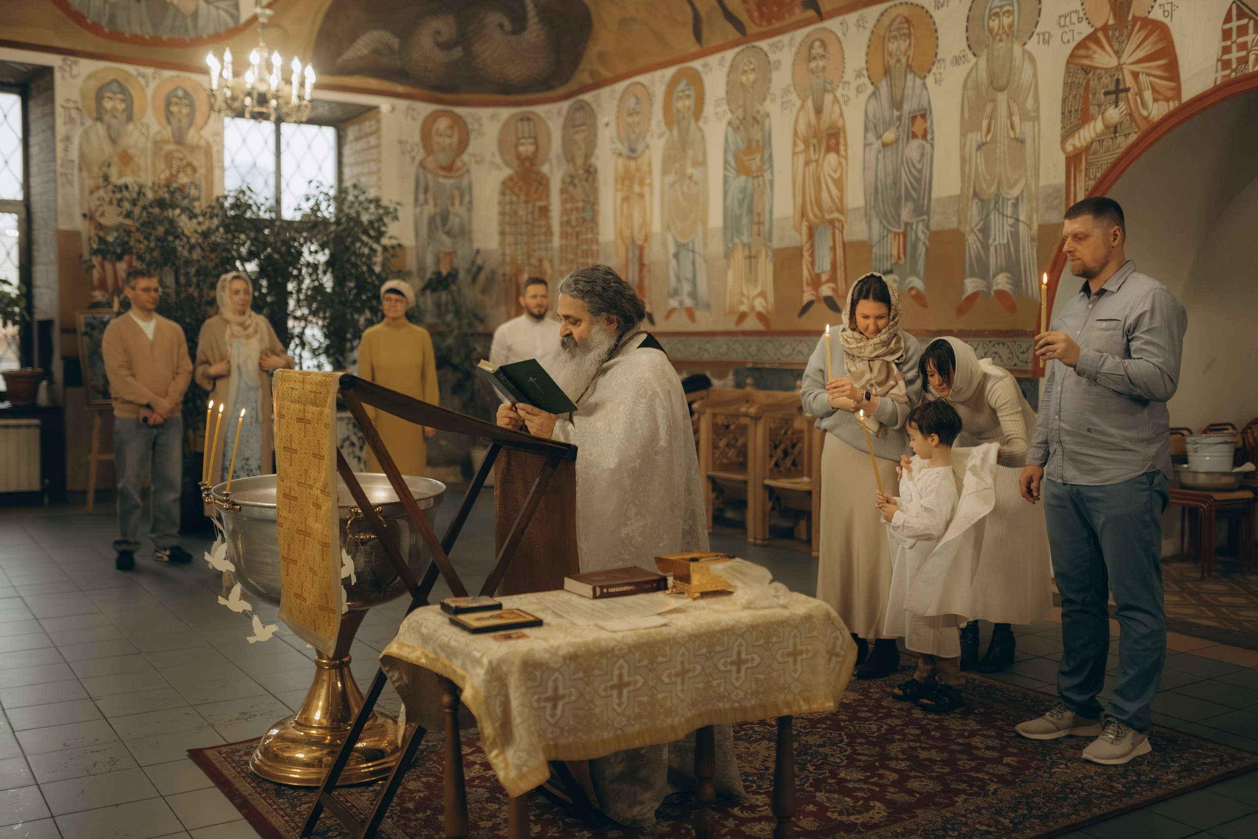 Таинство Крещения Платона. Семейный и детский фотограф в Москве Митенкова Мария