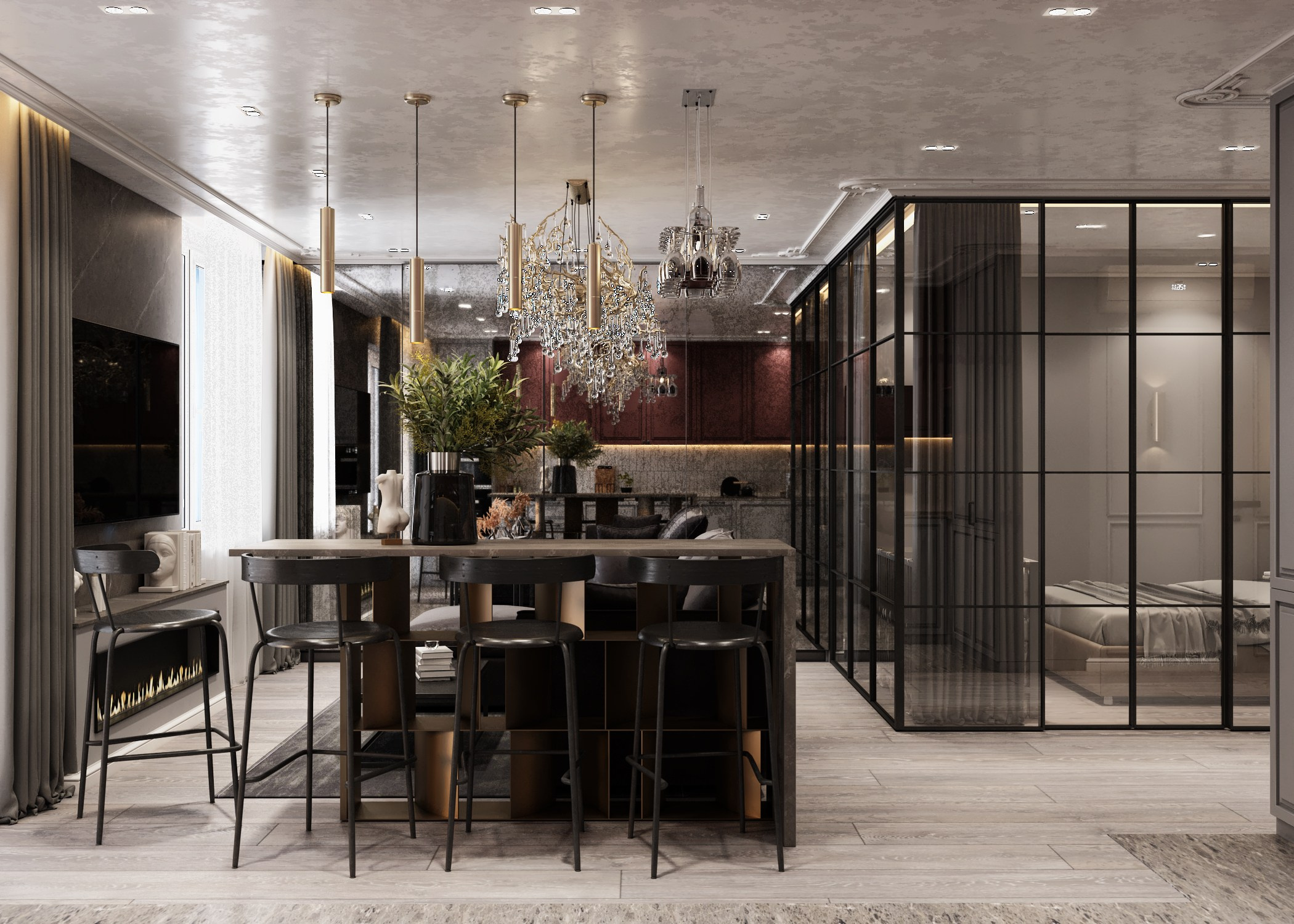 Яркая квартира в ЖК Ренессанс, г. Владивосток. Дизайн-проекты жилых и общественных пространств во Владивостоке