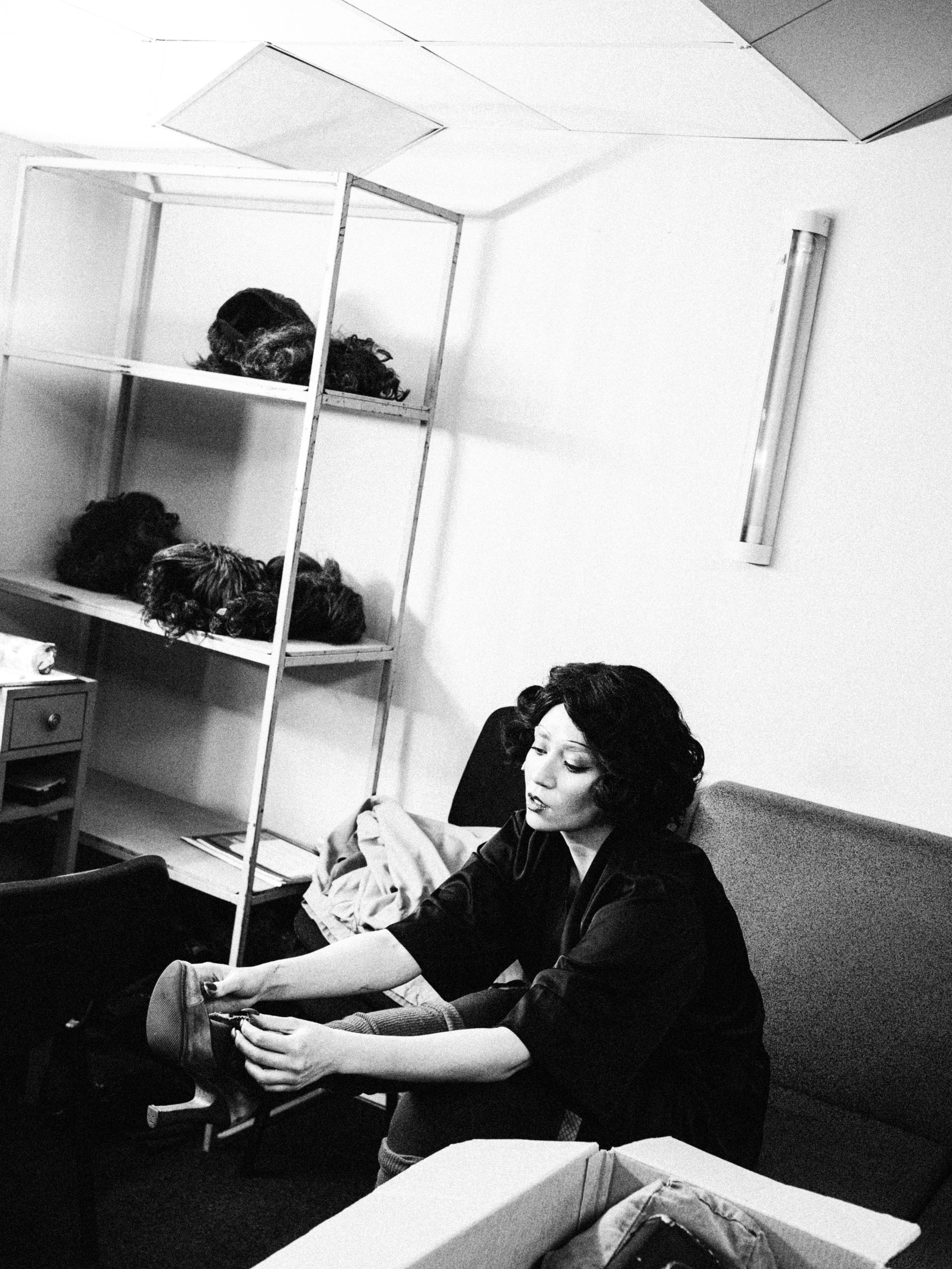 Theatre backstages. Portrait and backstage photographer Nina Crane