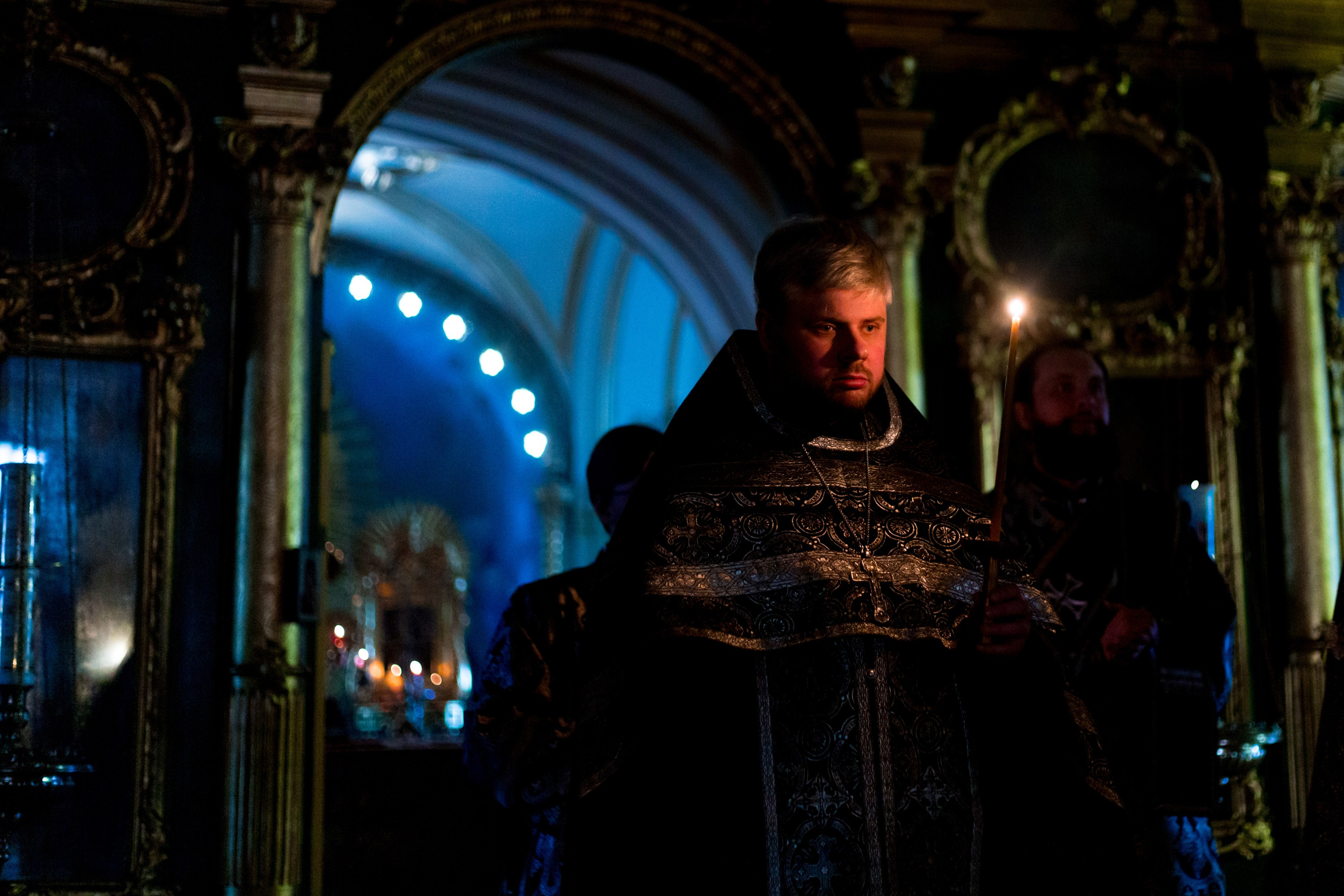 Великая вечерня с чином Пассии. НИКОЛО-БОГОЯВЛЕНСКИЙ МОРСКОЙ СОБОР