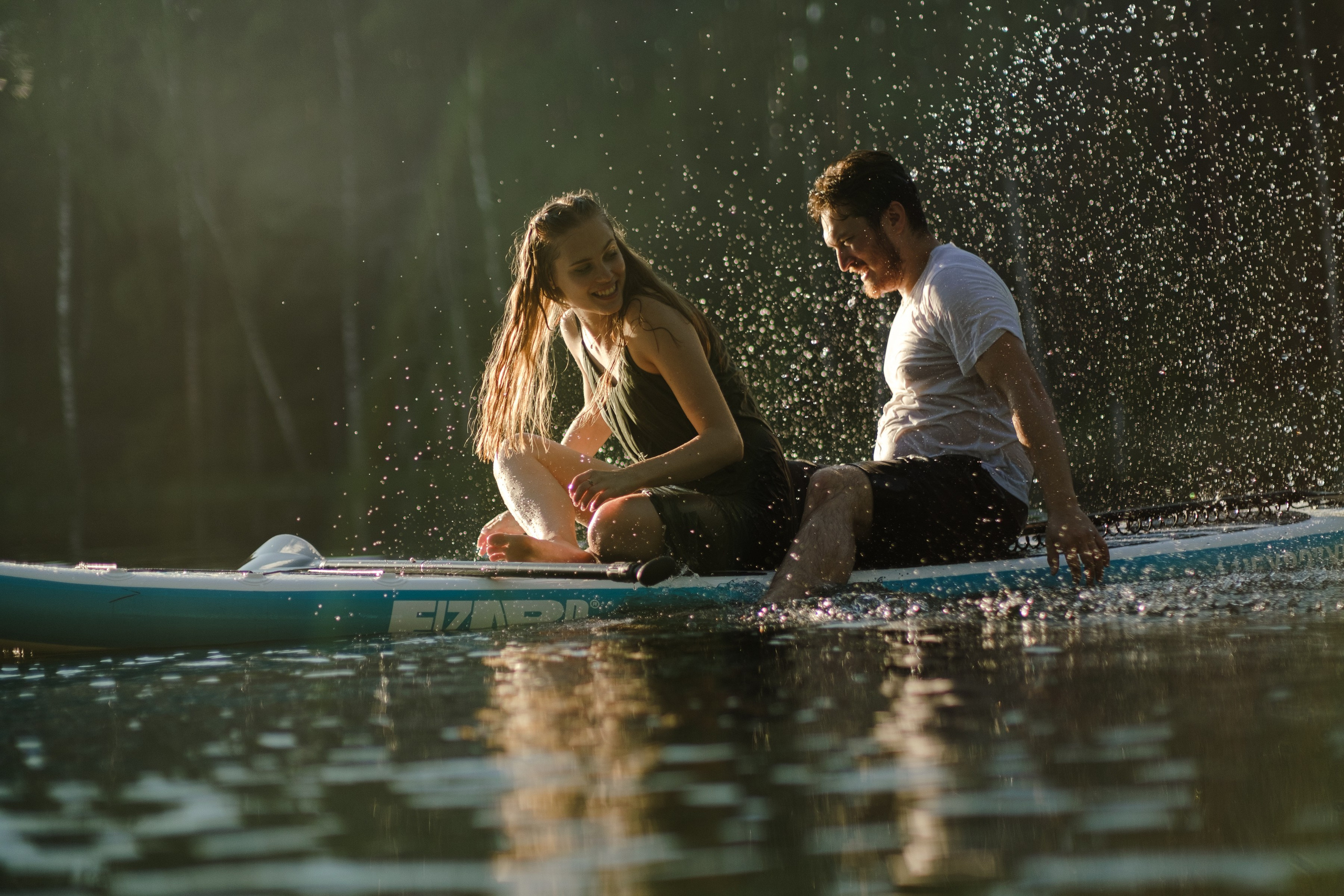Петя и Лина, на сапах. Интерьерный фотограф и видеограф в Санкт-Петербурге Вадим Балбашевский